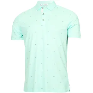 Calvin Klein Monogram Polo Shirt - Aqua