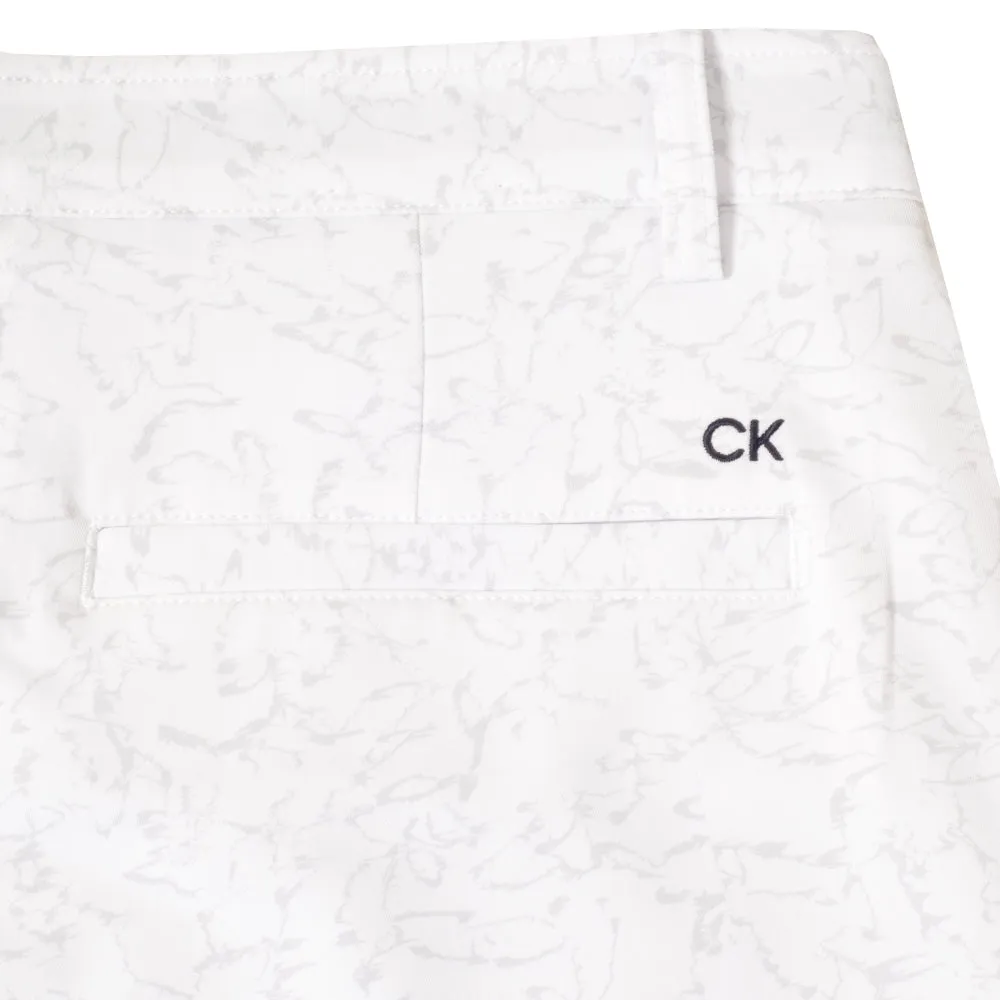 Calvin Klein Printed Bullet Shorts - White