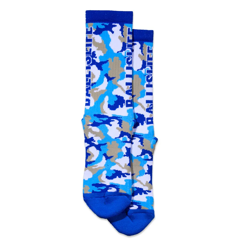 Camo Socks in Blue Ballislife