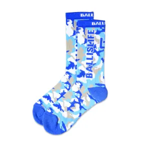 Camo Socks in Blue Ballislife
