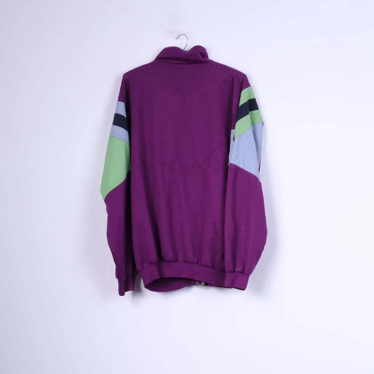 C&A Rodeo Mens XL 56-58 Sweatshirt Purple Sportswear Top Cotton Full Zipper
