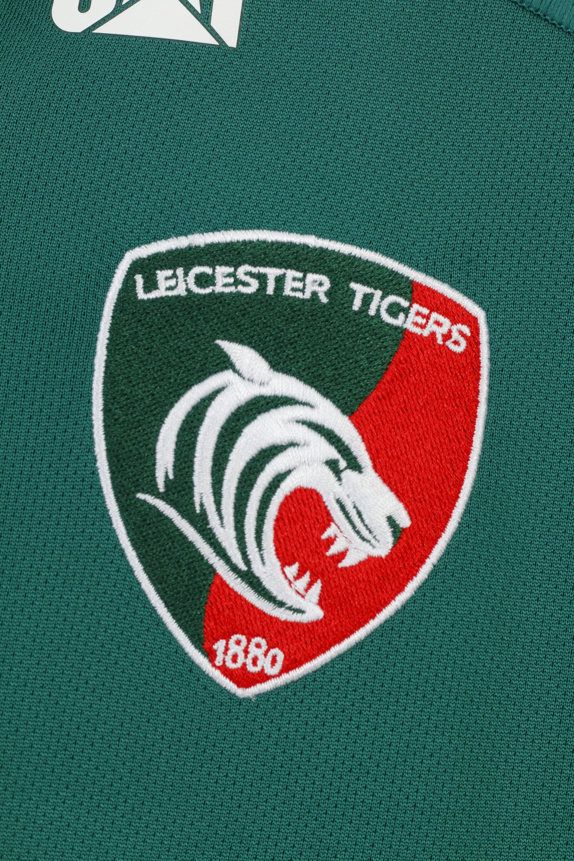 Canterbury Men M T-Shirt Green Sport Training Vintage Leicester Tigers 1880 CAT Top