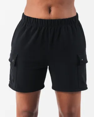 Cargo Short - Black Alphalete Athletics