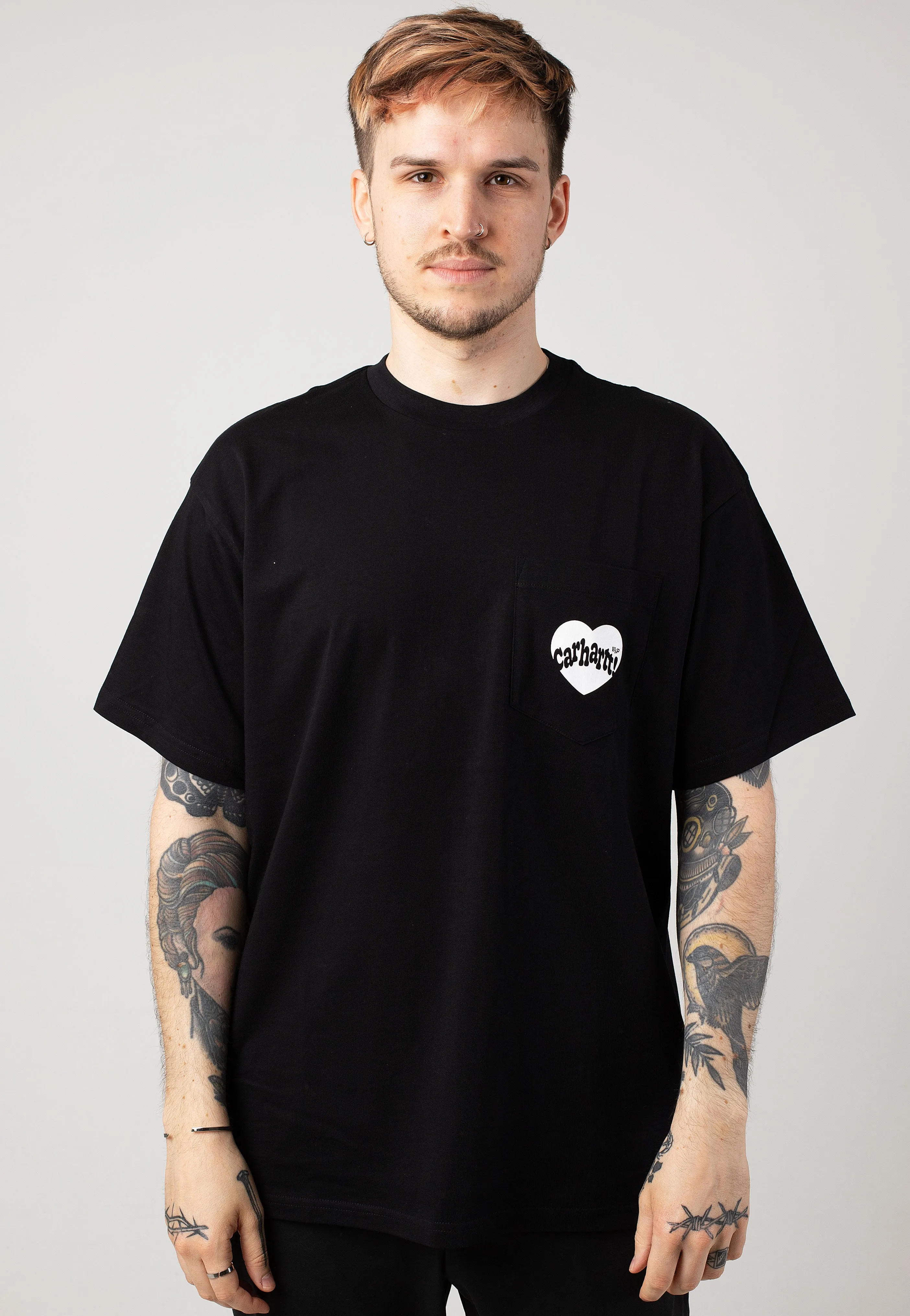 Carhartt WIP - Amour Pocket Black/White - T-Shirt