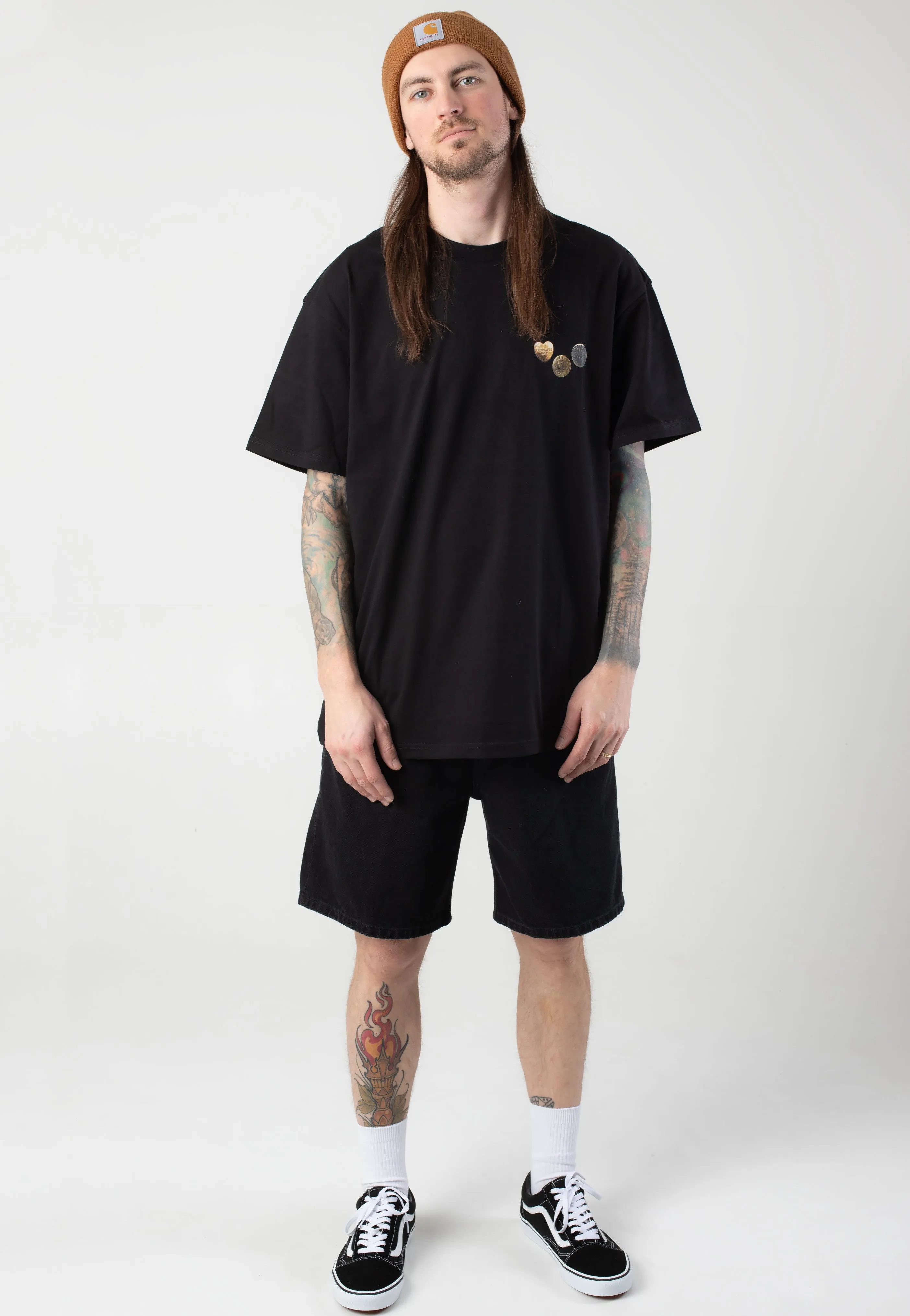 Carhartt WIP - Button Black - T-Shirt Carhartt WIP