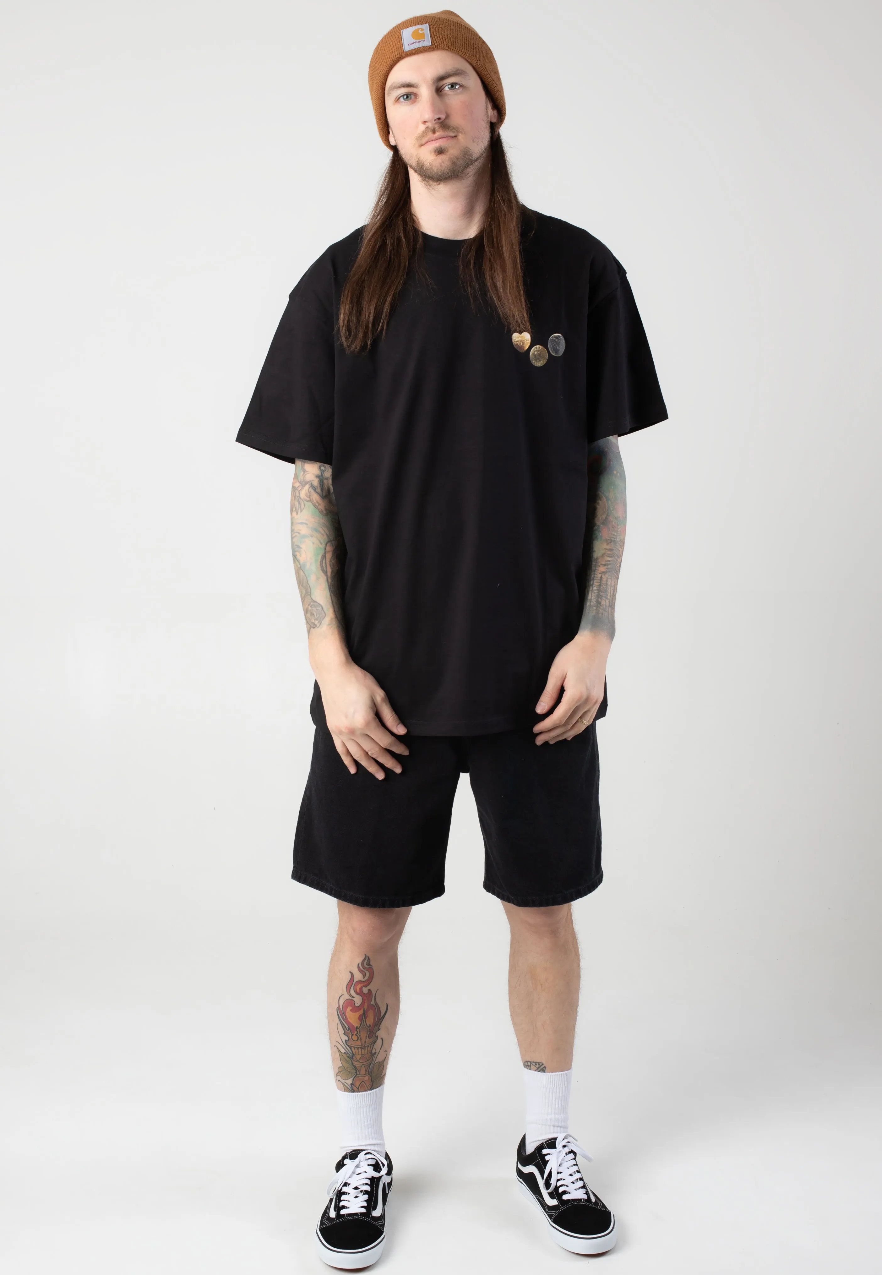 Carhartt WIP - Button Black - T-Shirt Carhartt WIP