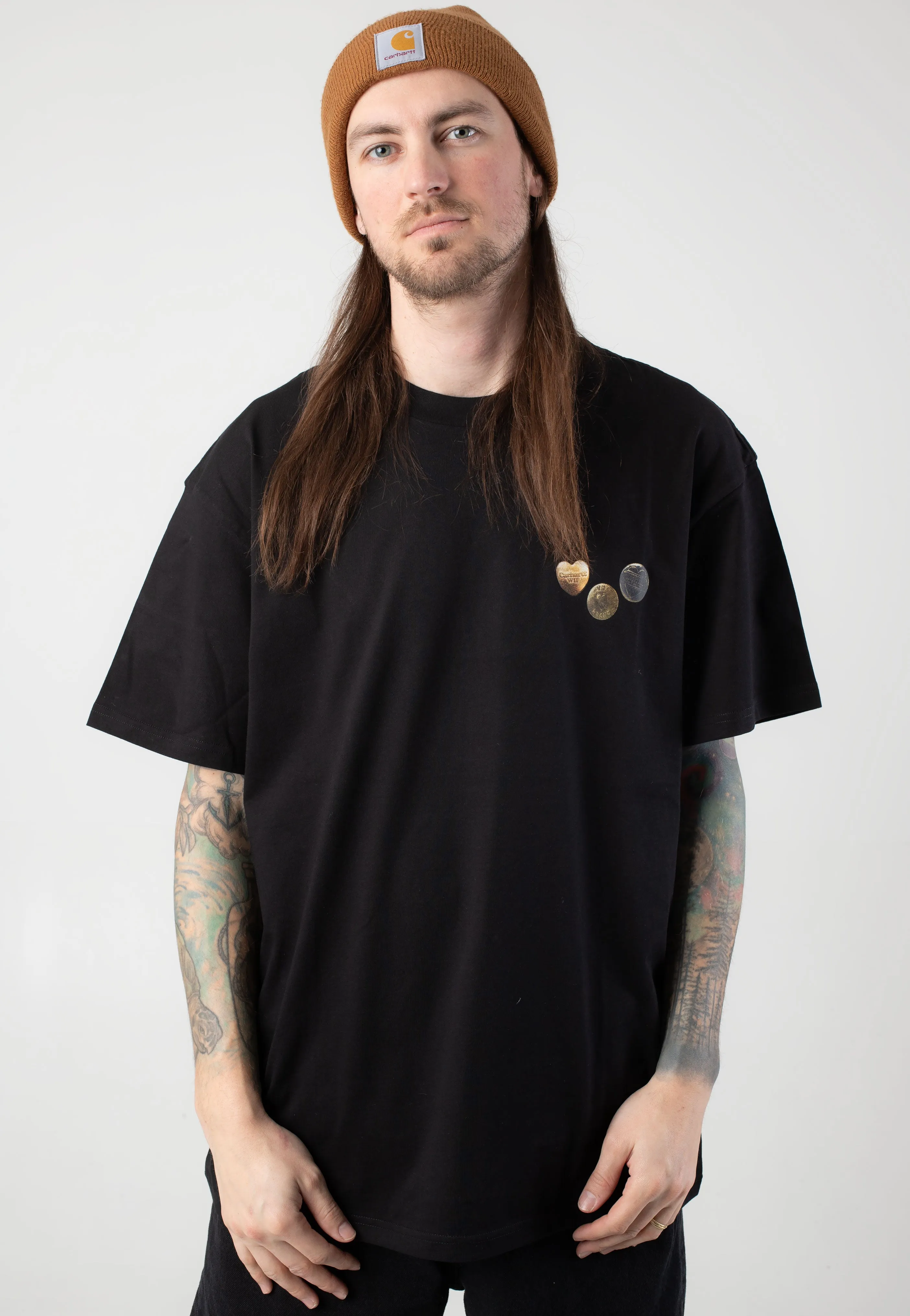 Carhartt WIP - Button Black - T-Shirt Carhartt WIP