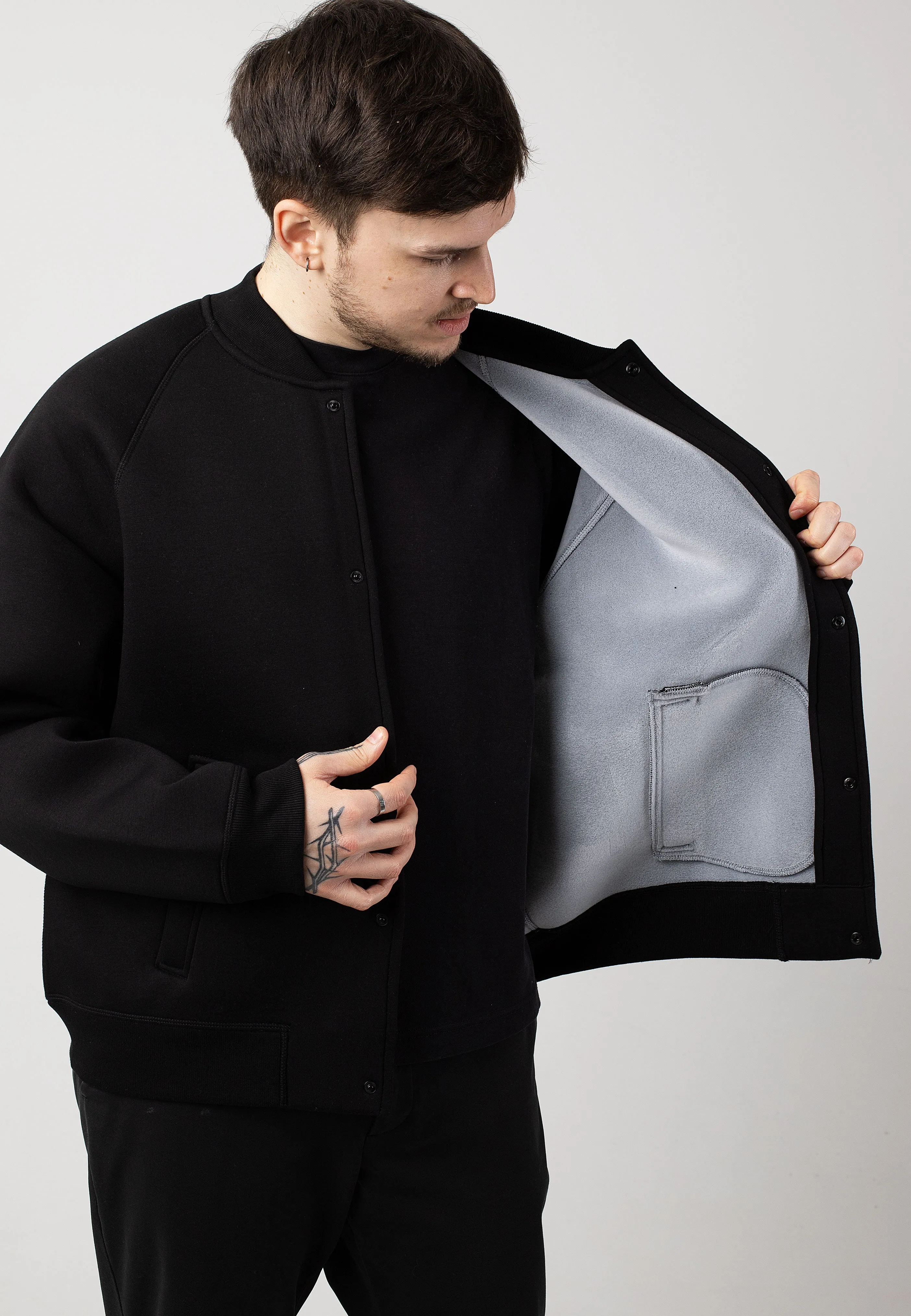 Carhartt WIP - Car Lux Bomber Black/Grey - Jacket Carhartt WIP