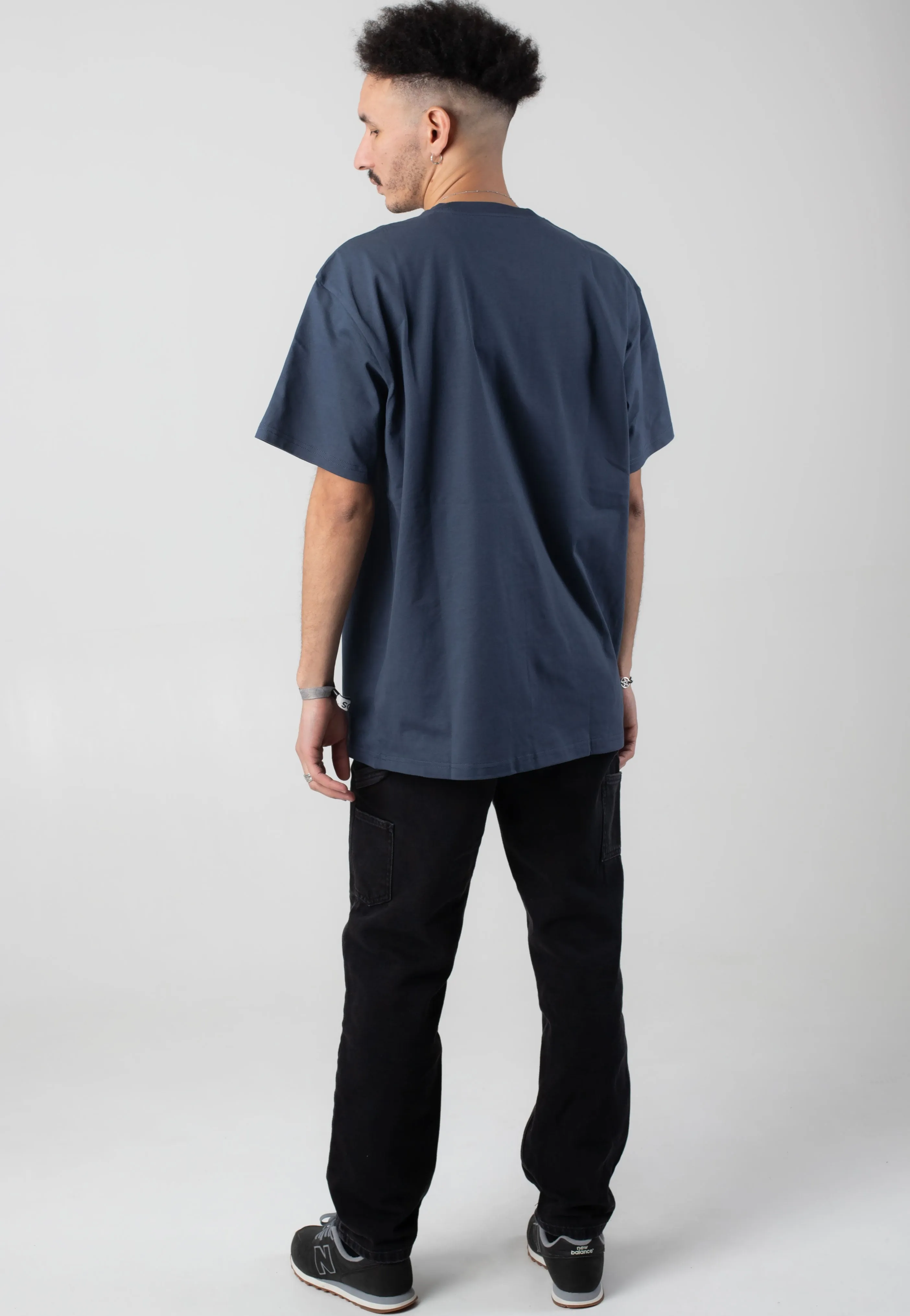 Carhartt WIP - Chase Dusky Blue/Gold - T-Shirt Carhartt WIP