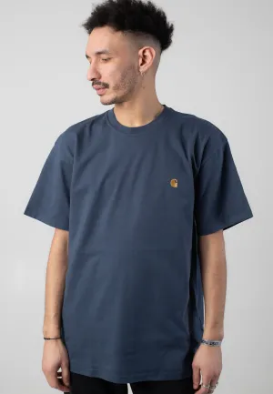 Carhartt WIP - Chase Dusky Blue/Gold - T-Shirt Carhartt WIP