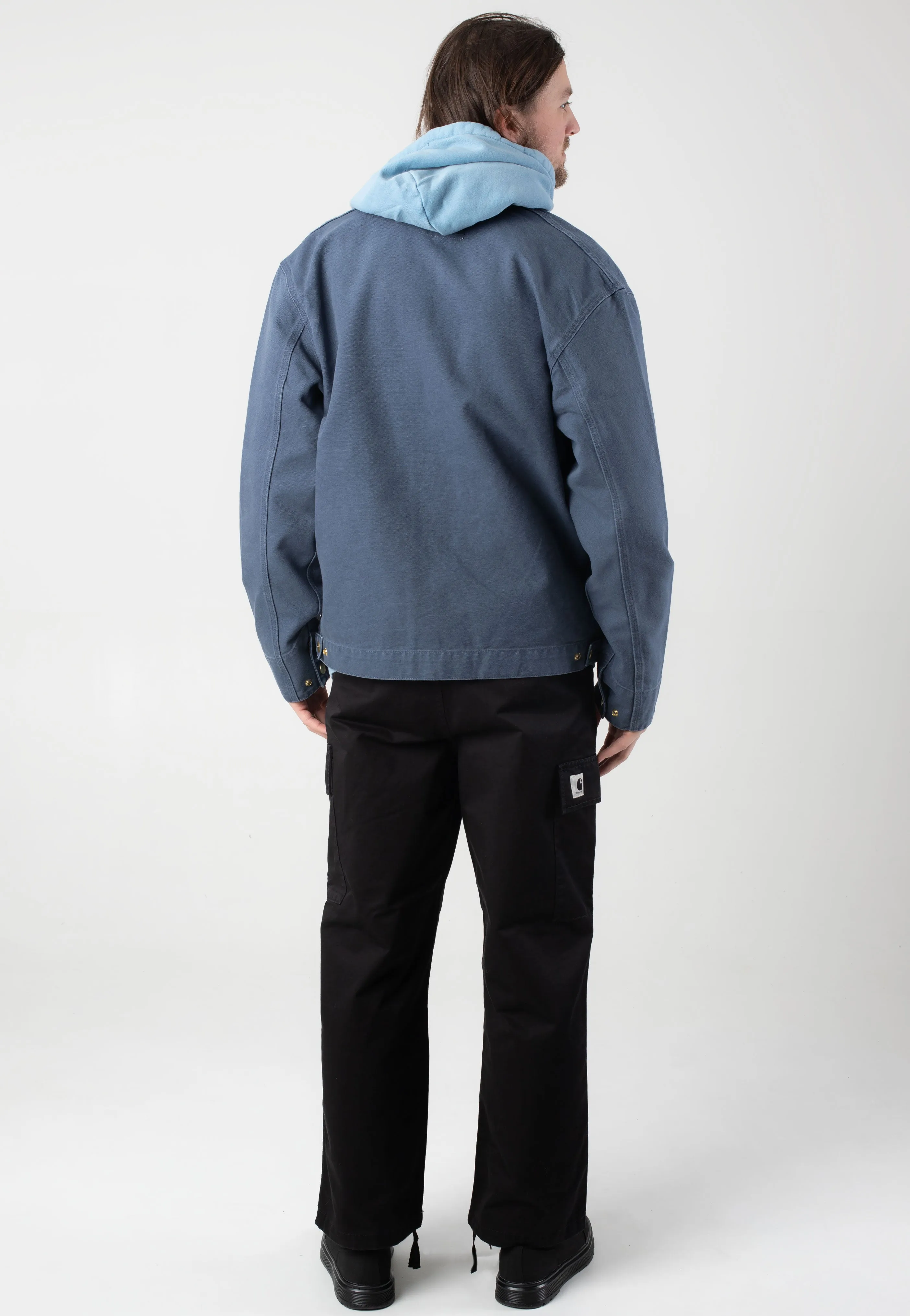 Carhartt WIP - Detroit Stone Canvas Dusky Blue/Dusky Blue - Jacket Carhartt WIP