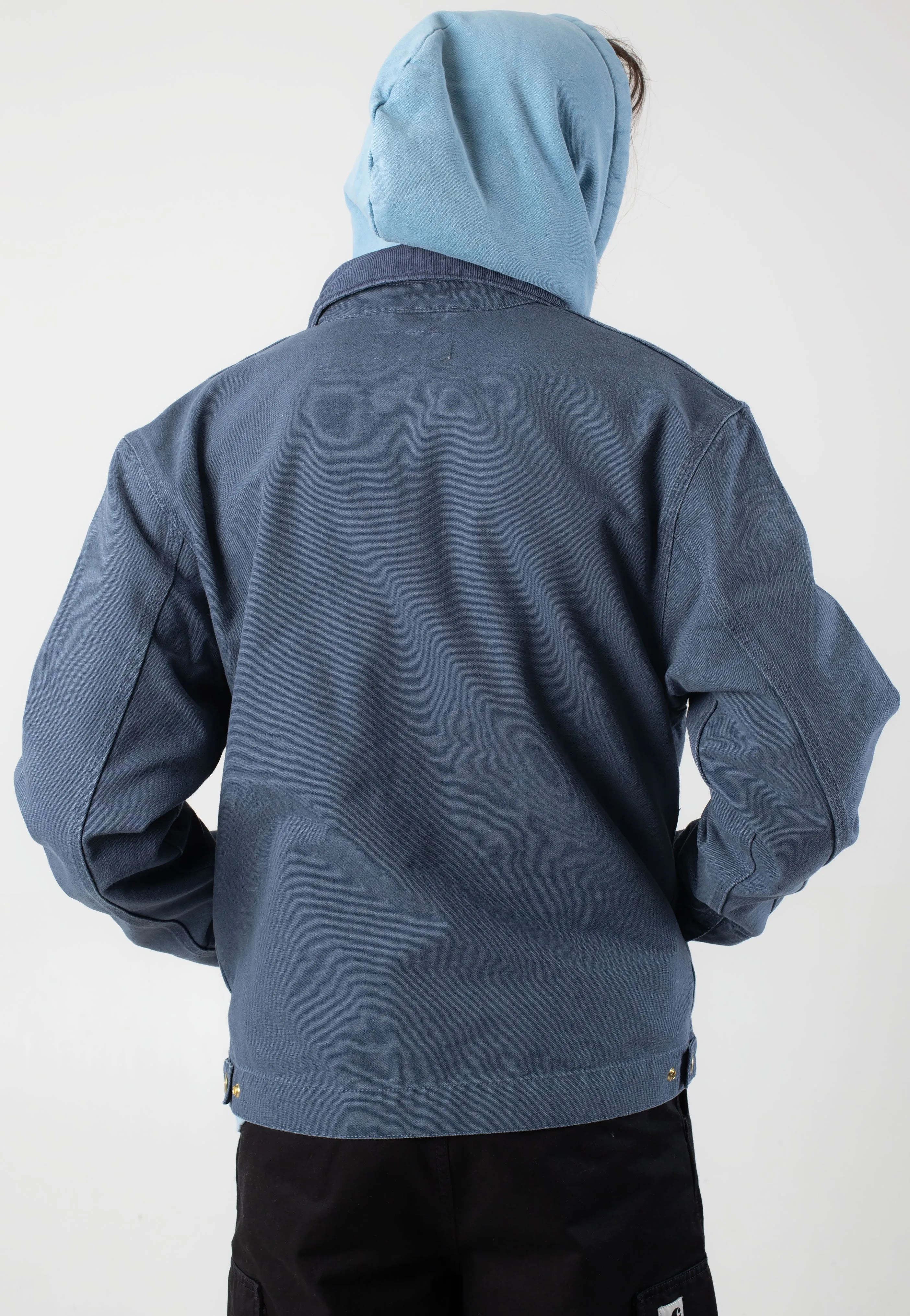 Carhartt WIP - Detroit Stone Canvas Dusky Blue/Dusky Blue - Jacket Carhartt WIP