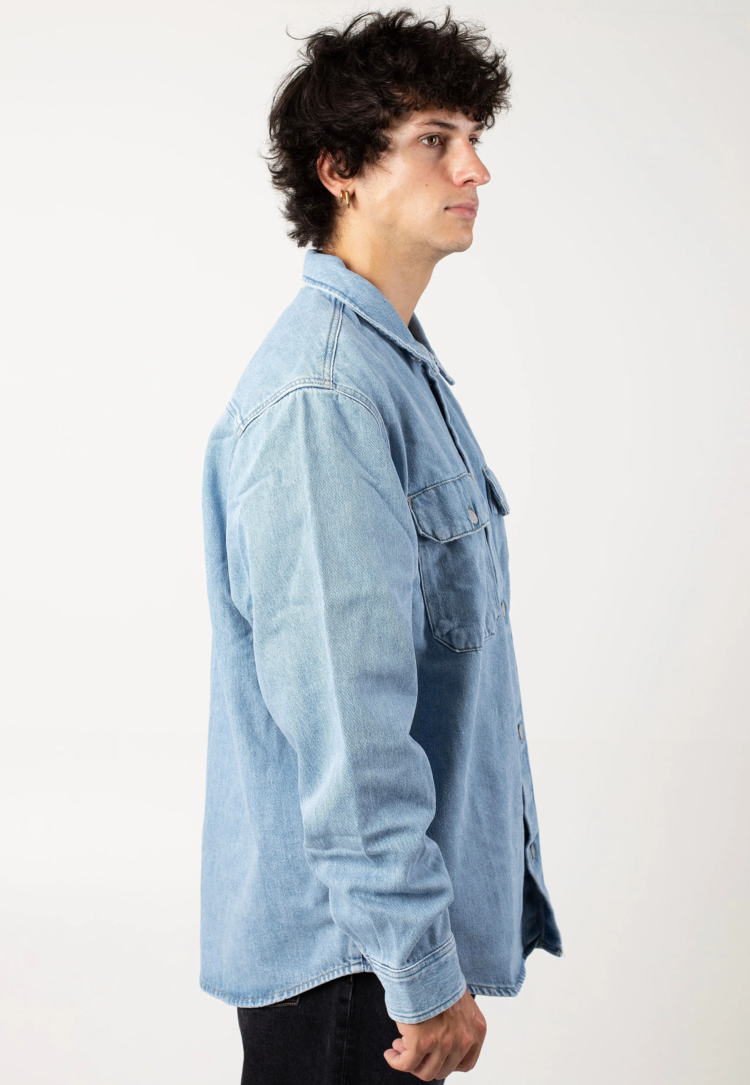 Carhartt WIP - Harvey Dark Bleached Blue - Jacket Carhartt WIP
