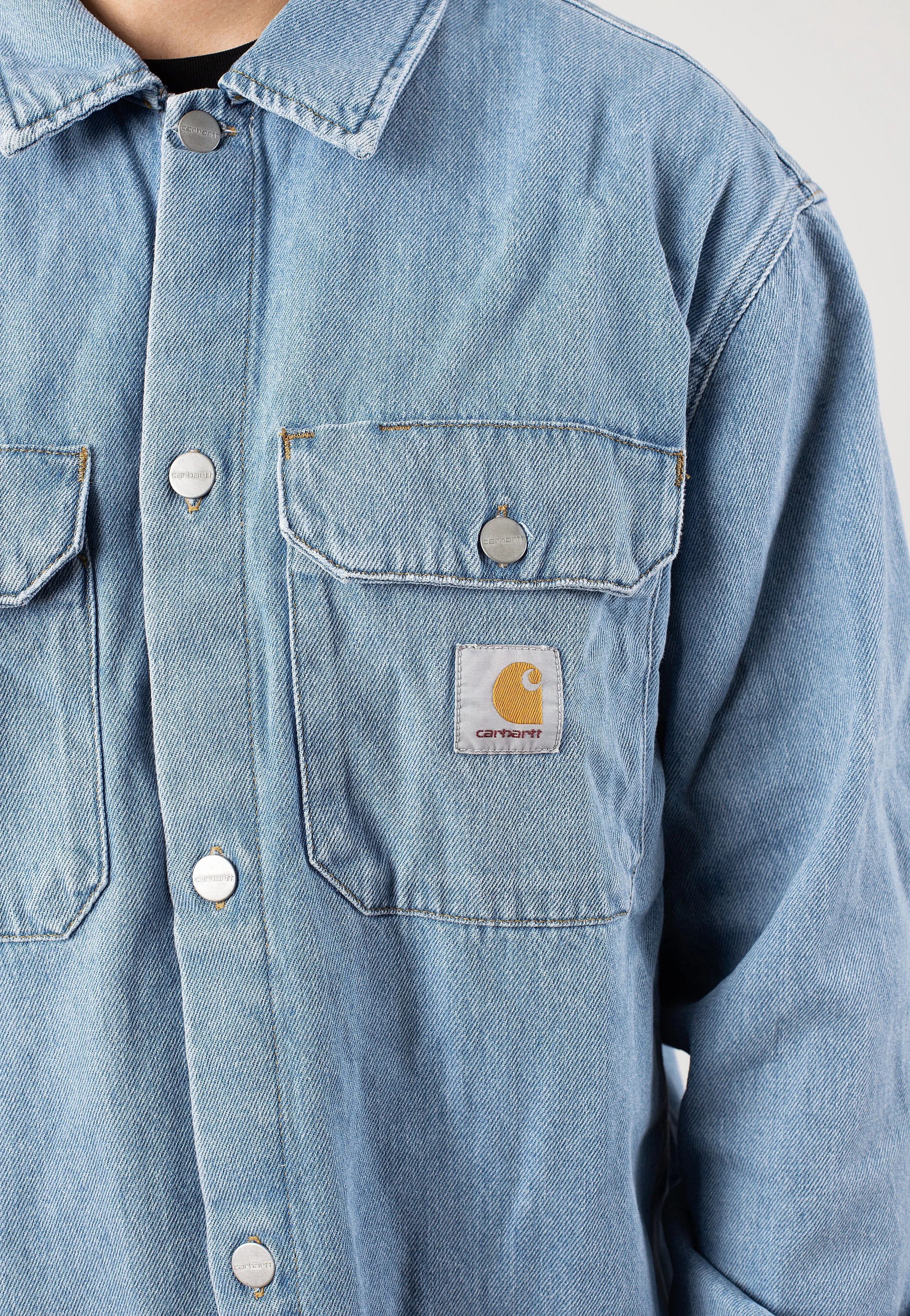 Carhartt WIP - Harvey Dark Bleached Blue - Jacket Carhartt WIP