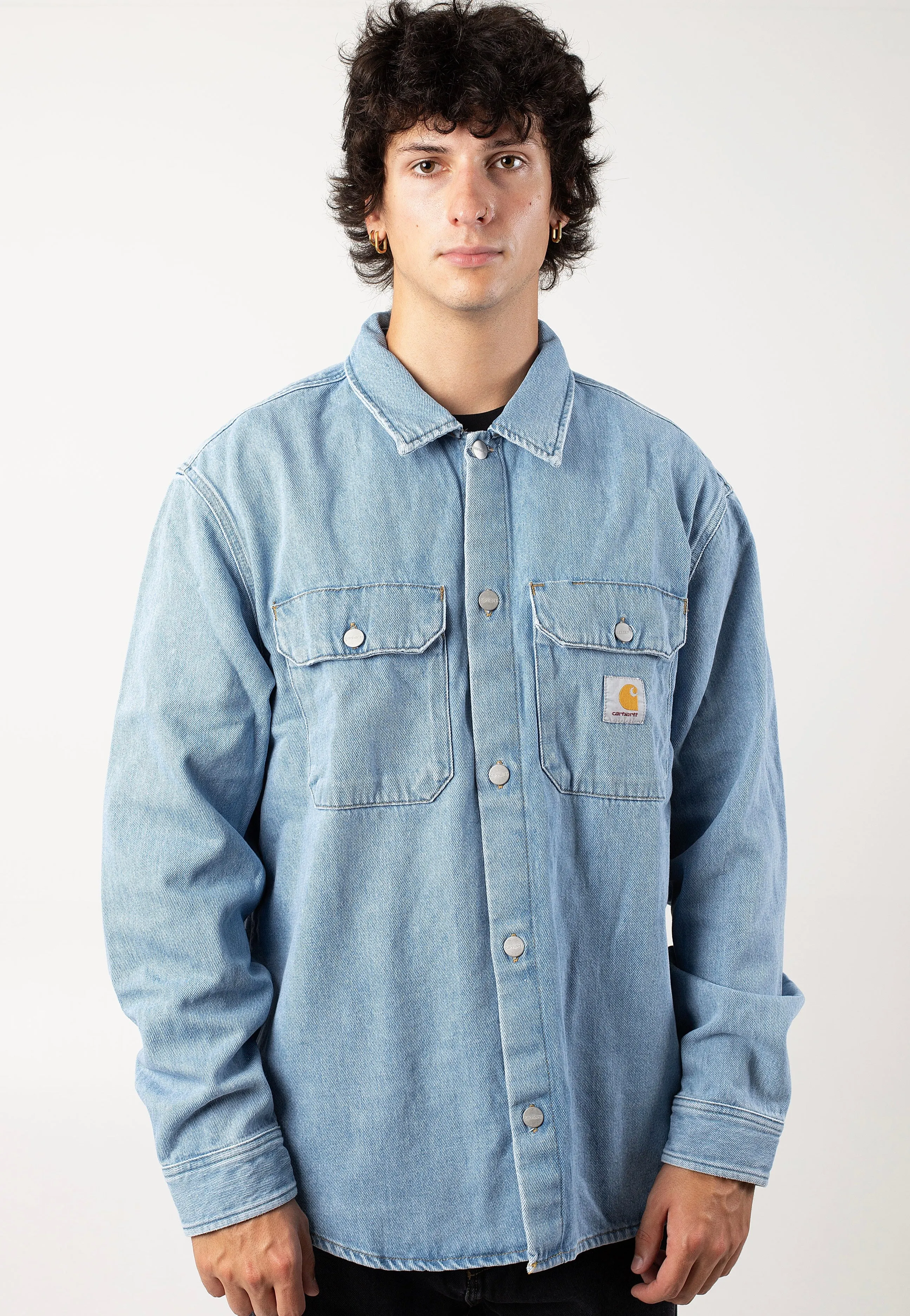 Carhartt WIP - Harvey Dark Bleached Blue - Jacket Carhartt WIP
