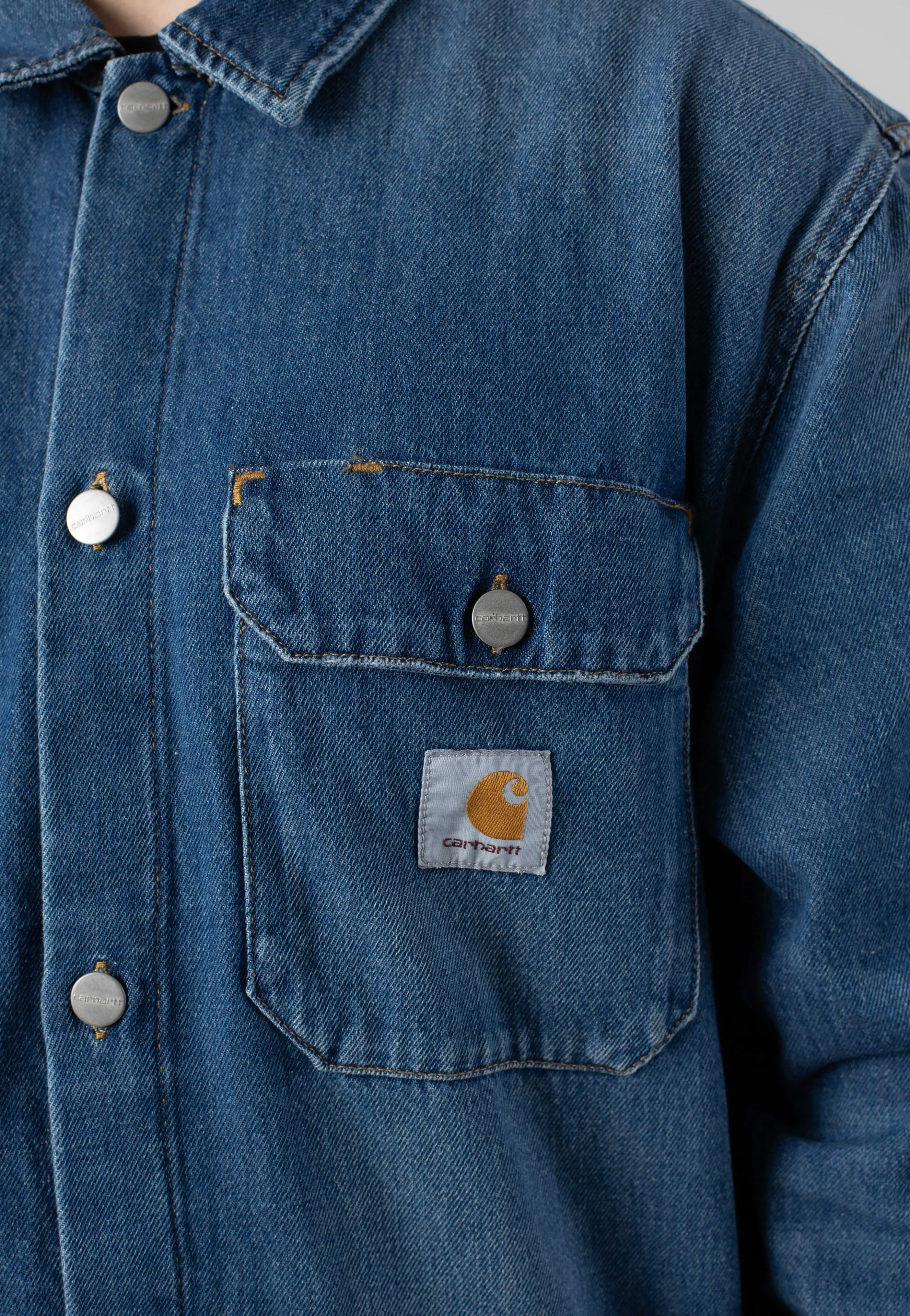 Carhartt WIP - Harvey Dark Used Wash Blue - Jacket Carhartt WIP