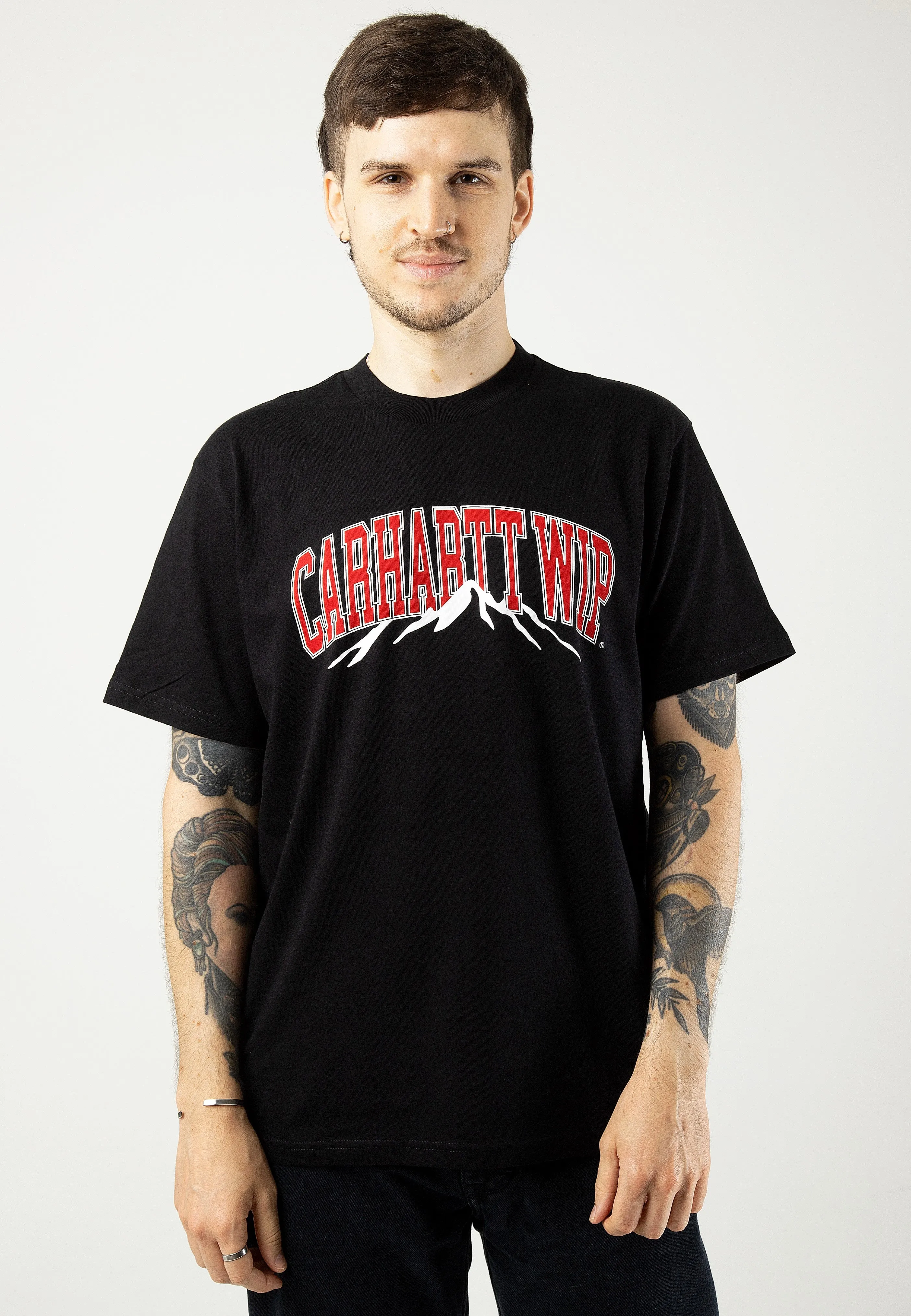 Carhartt WIP - Mountain Collegs Black - T-Shirt Carhartt WIP