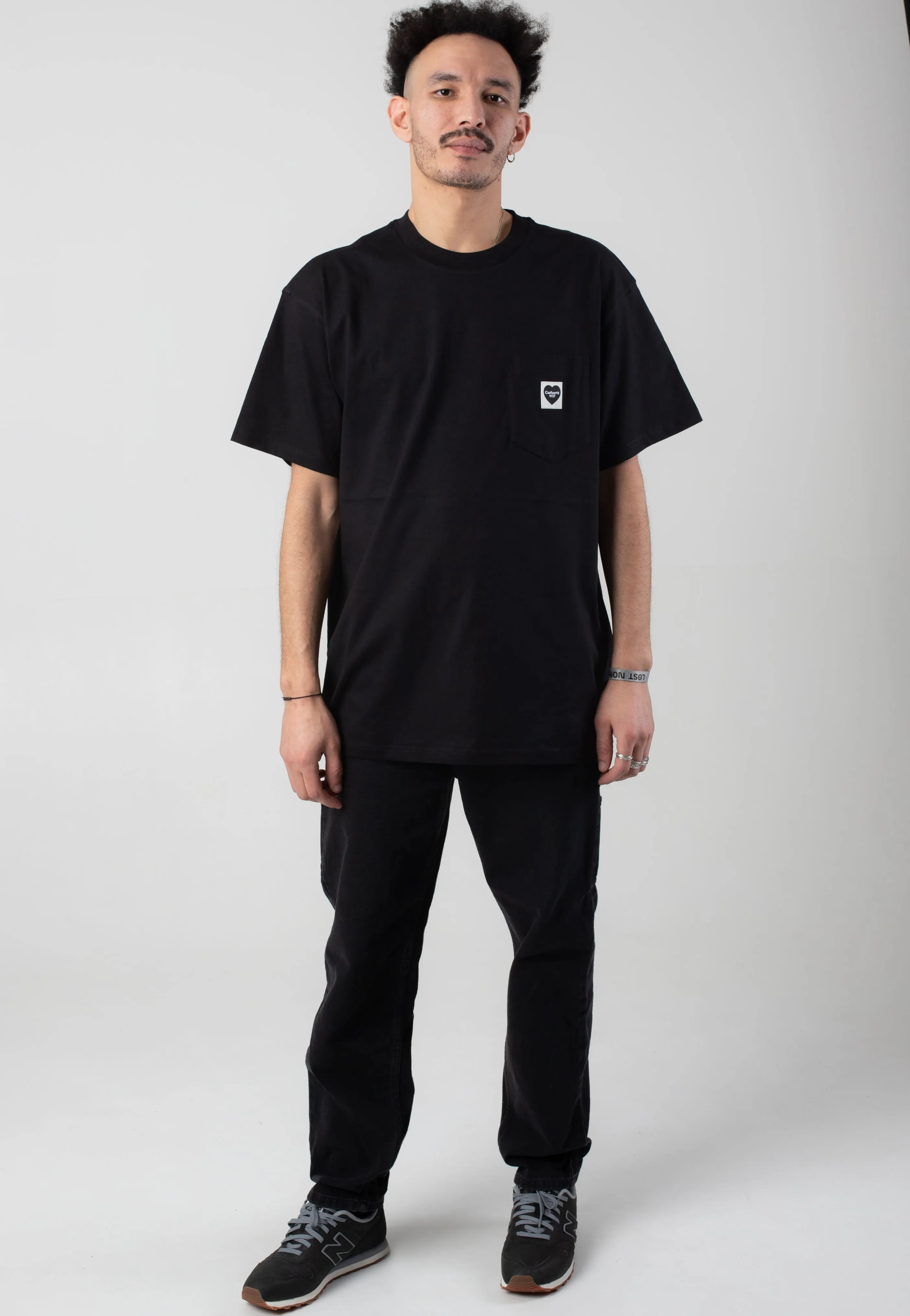 Carhartt WIP - Pocket Heart Black/Black - T-Shirt Carhartt WIP