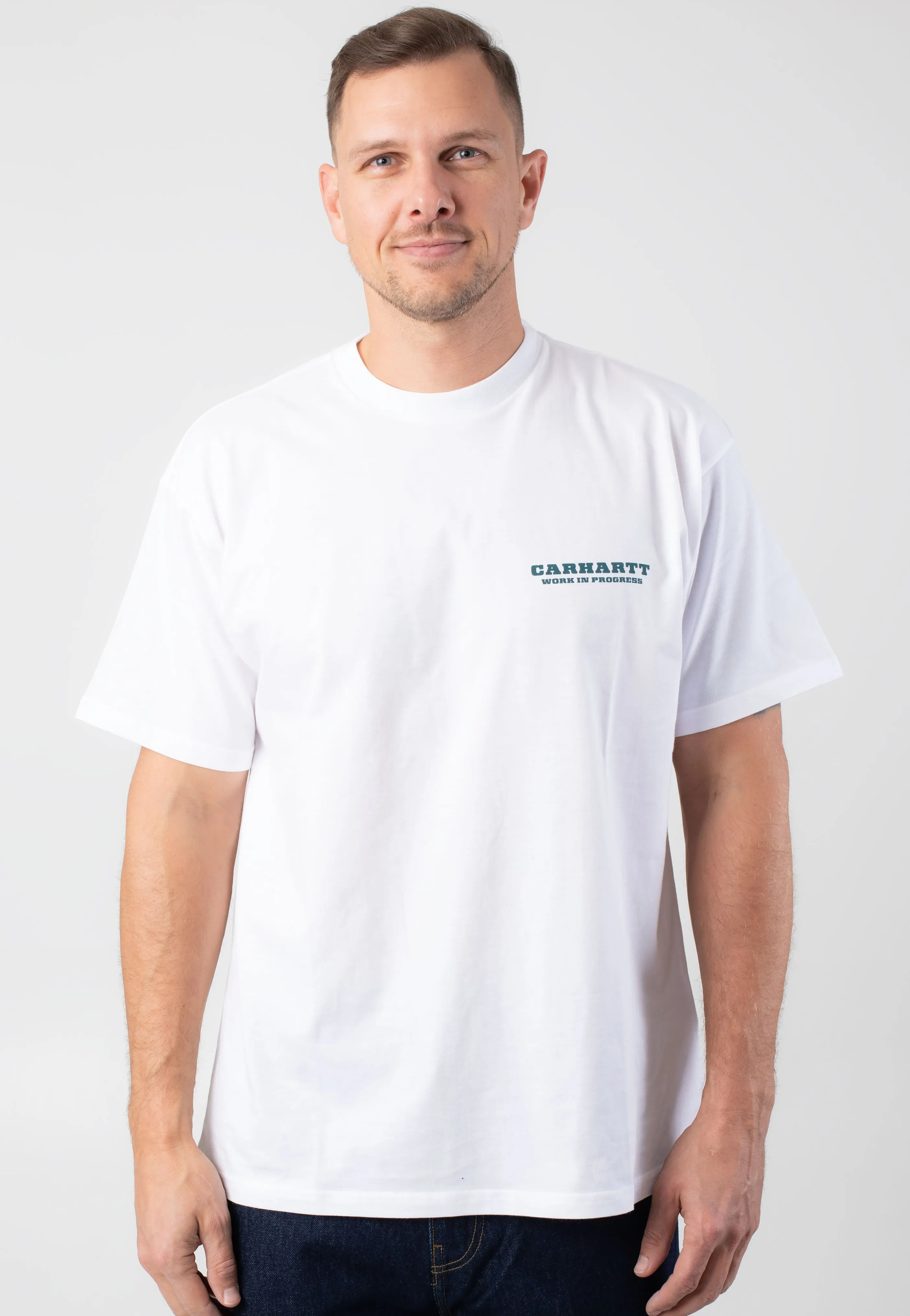 Carhartt WIP - Runaway White/Malachite - T-Shirt Carhartt WIP