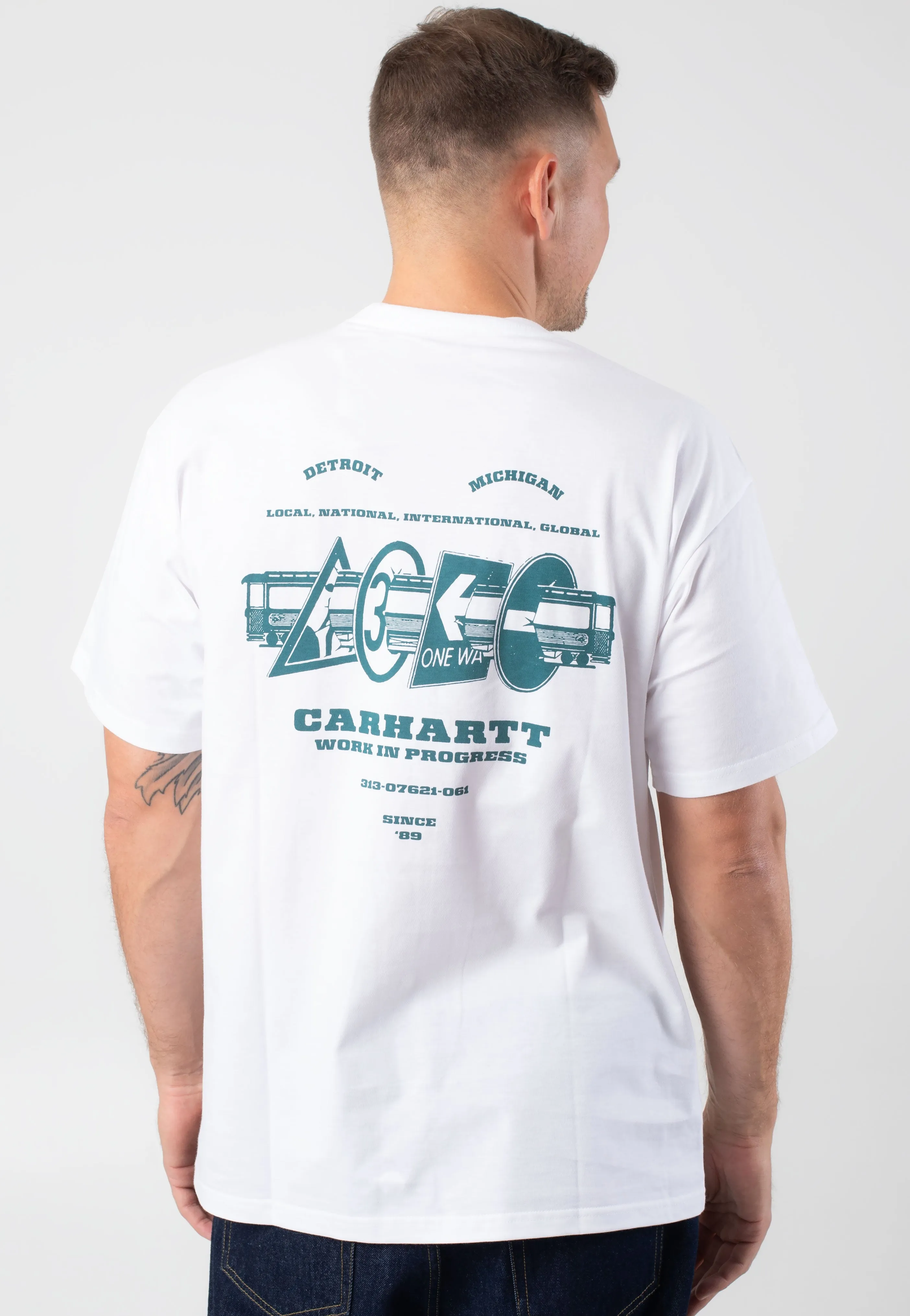 Carhartt WIP - Runaway White/Malachite - T-Shirt Carhartt WIP