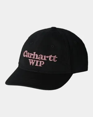 Carhartt WIP Script Cap | Black / Hortensia Carhartt WIP