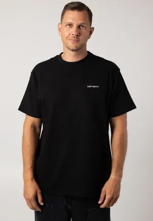 Carhartt WIP - Script Embroidery Black / White - T-Shirt Carhartt WIP