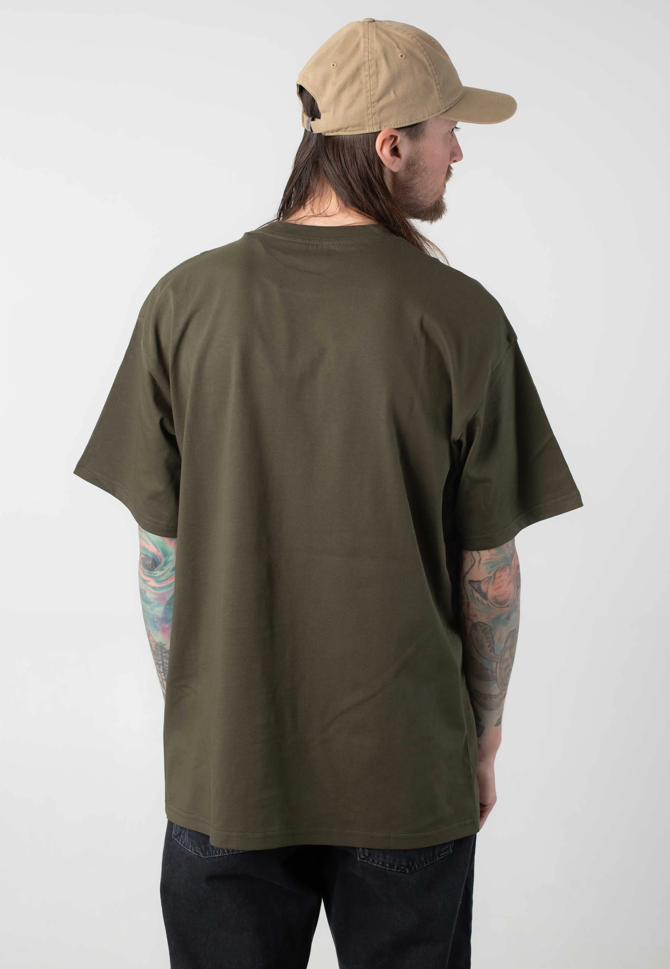 Carhartt WIP - Script Embroidery Turtle/Air Pink - T-Shirt Carhartt WIP