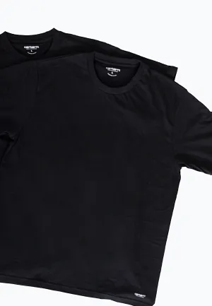 Carhartt WIP - Standard Crew Neck Pack Of 2 Black/Black - T-Shirt Carhartt WIP