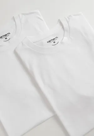 Carhartt WIP - Standard Crew Neck Pack Of 2 White/White - T-Shirt Carhartt WIP