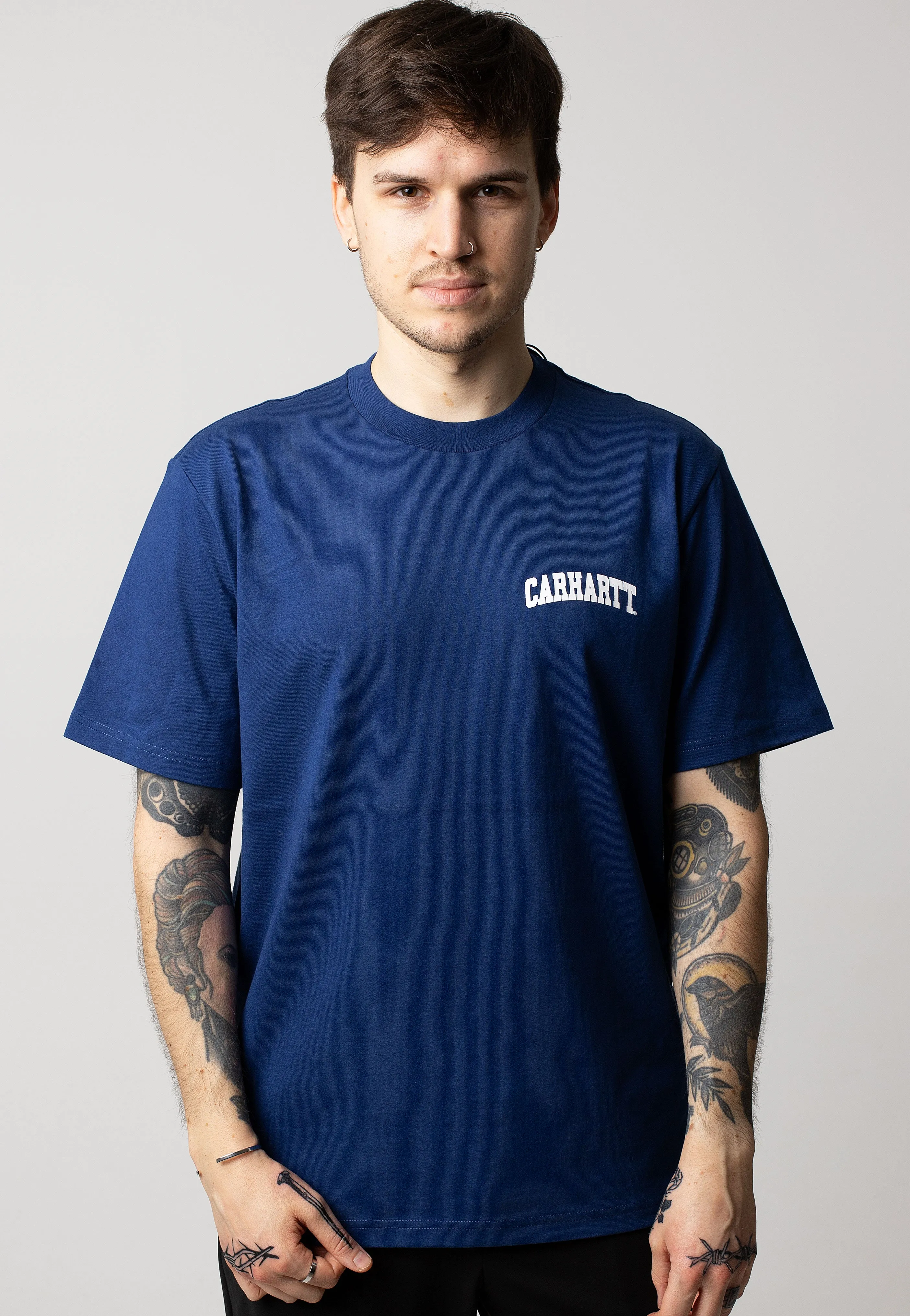 Carhartt WIP - University Script Elder/White - T-Shirt Carhartt WIP