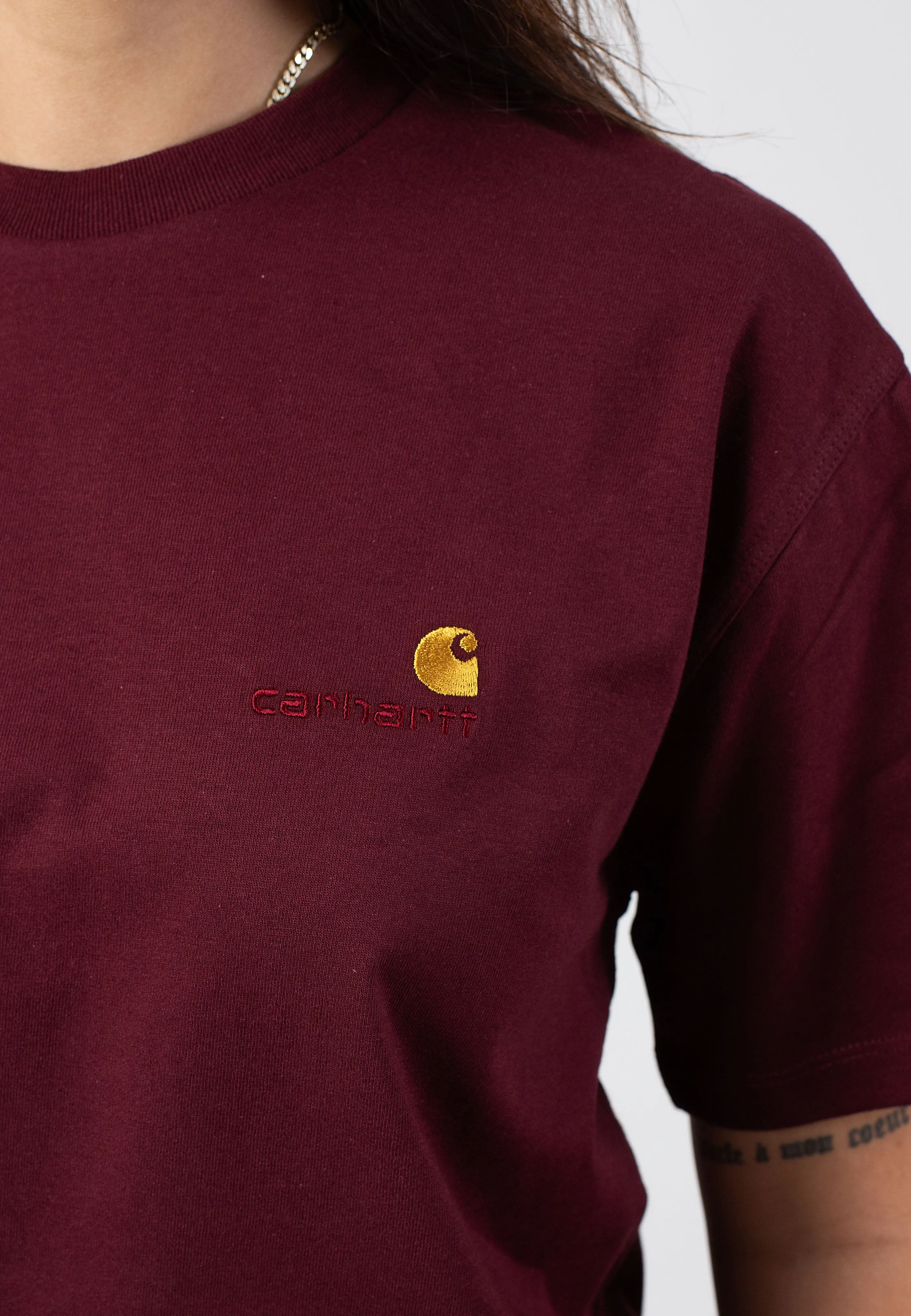 Carhartt WIP - W' American Script Malbec - T-Shirt Carhartt WIP