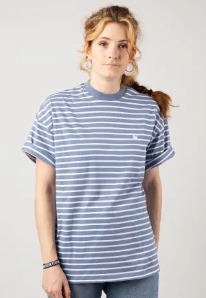 Carhartt WIP - W' Bryna Bryna Stripe/Charm Blue/White - T-Shirt Carhartt WIP