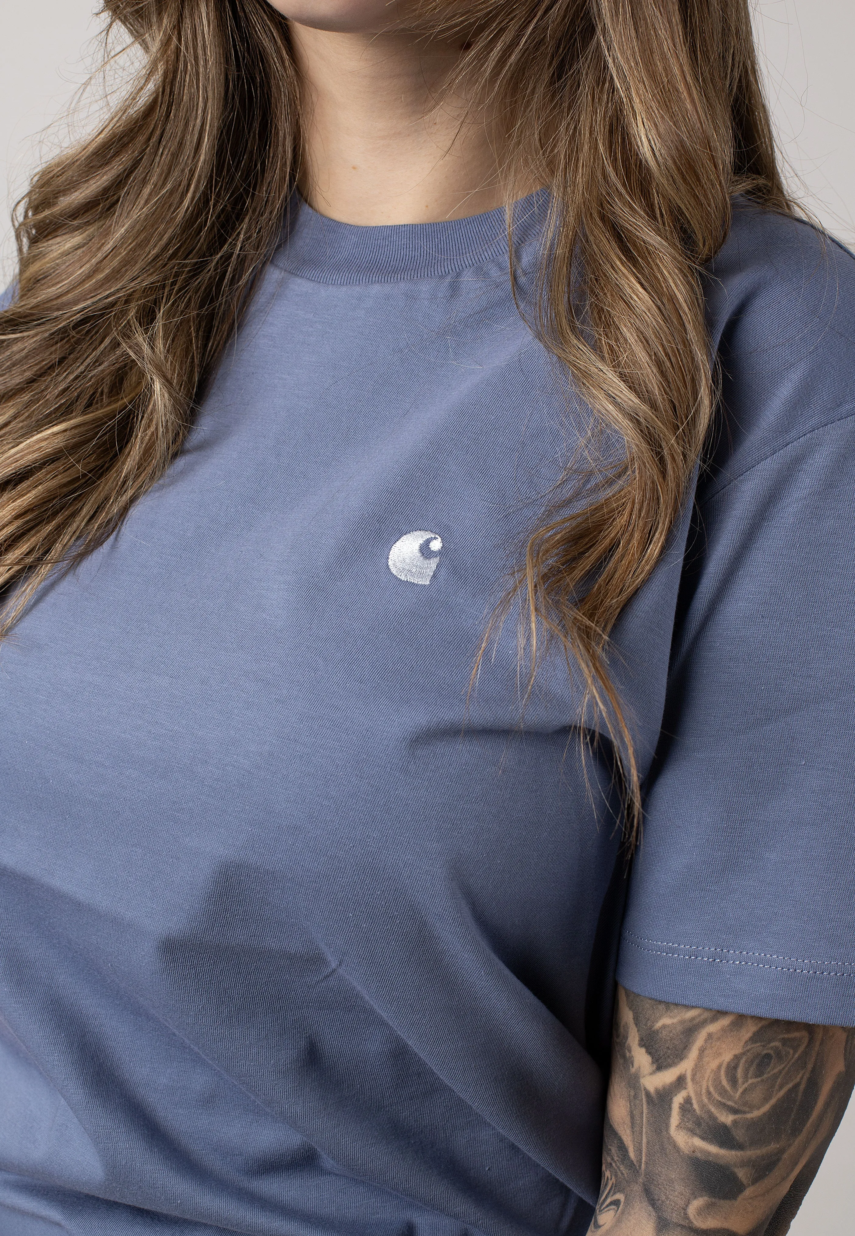 Carhartt WIP - W' Casey Bay Blue/Silver - T-Shirt Carhartt WIP