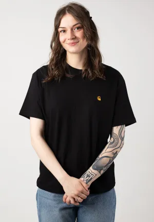Carhartt WIP - W' Chase Black / Gold - T-Shirt Carhartt WIP