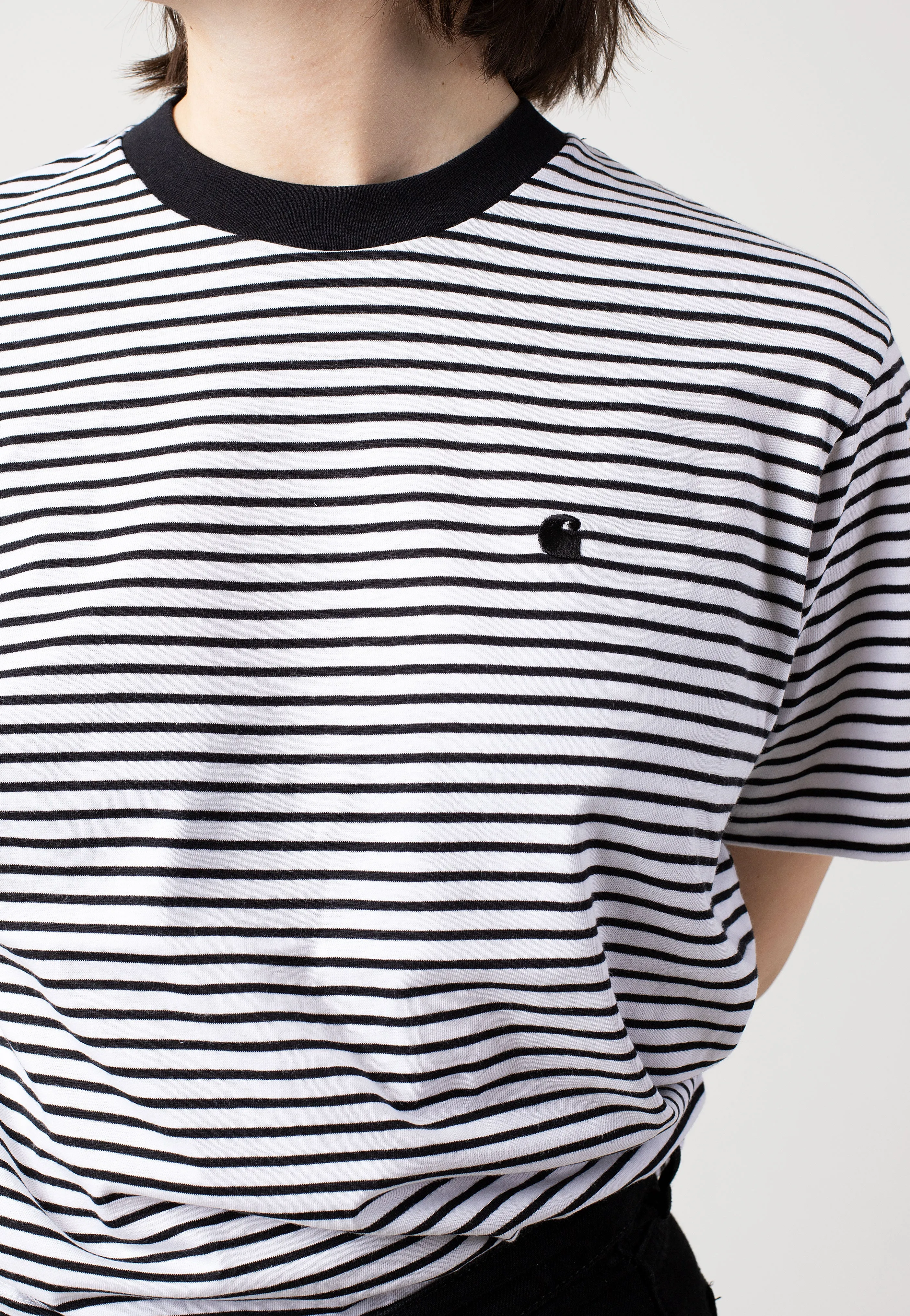 Carhartt WIP - W' Coleen Coleen Stripe/White/Black - T-Shirt Carhartt WIP