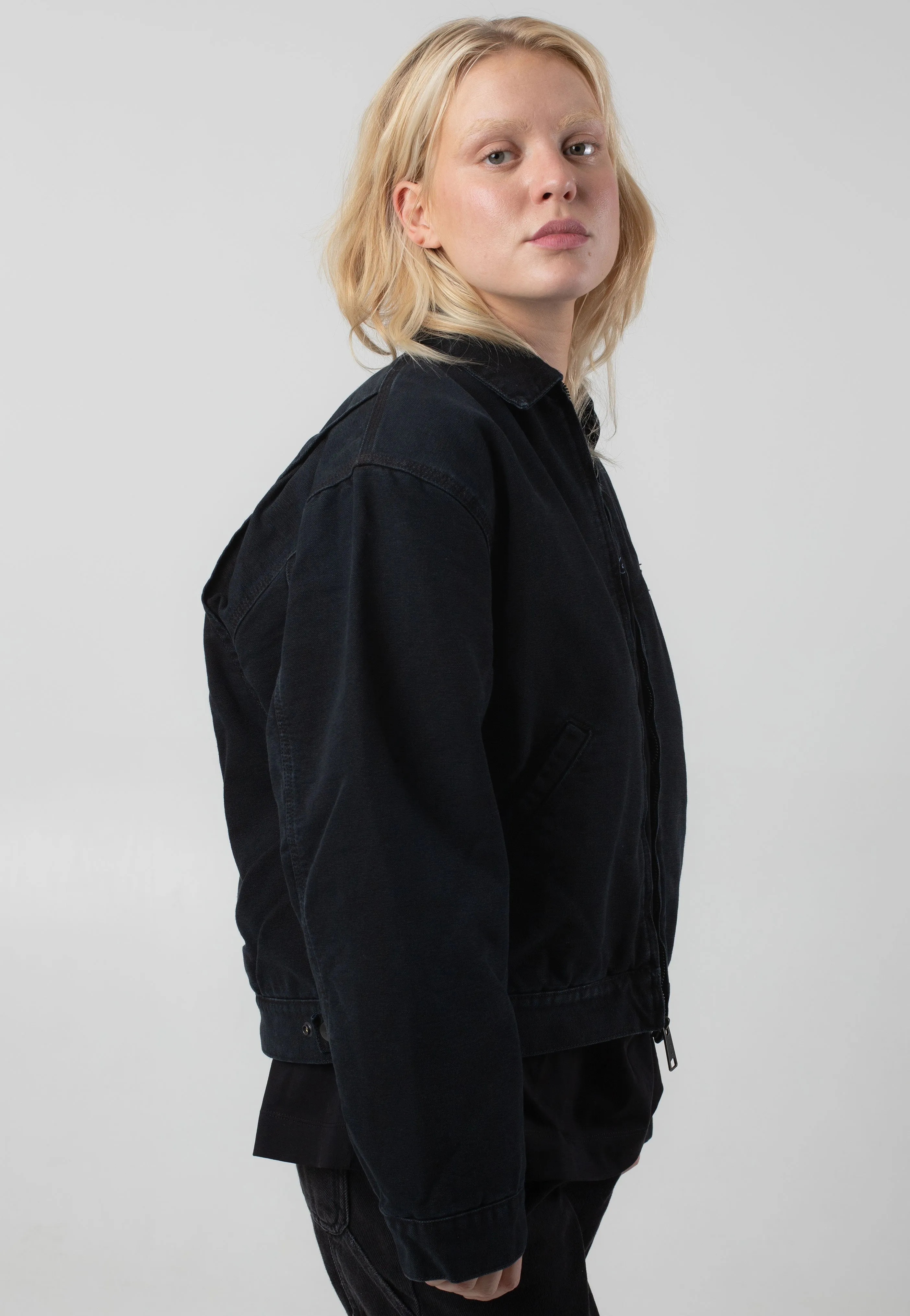 Carhartt WIP - W' Dayton Stone Canvas Black - Jacket Carhartt WIP