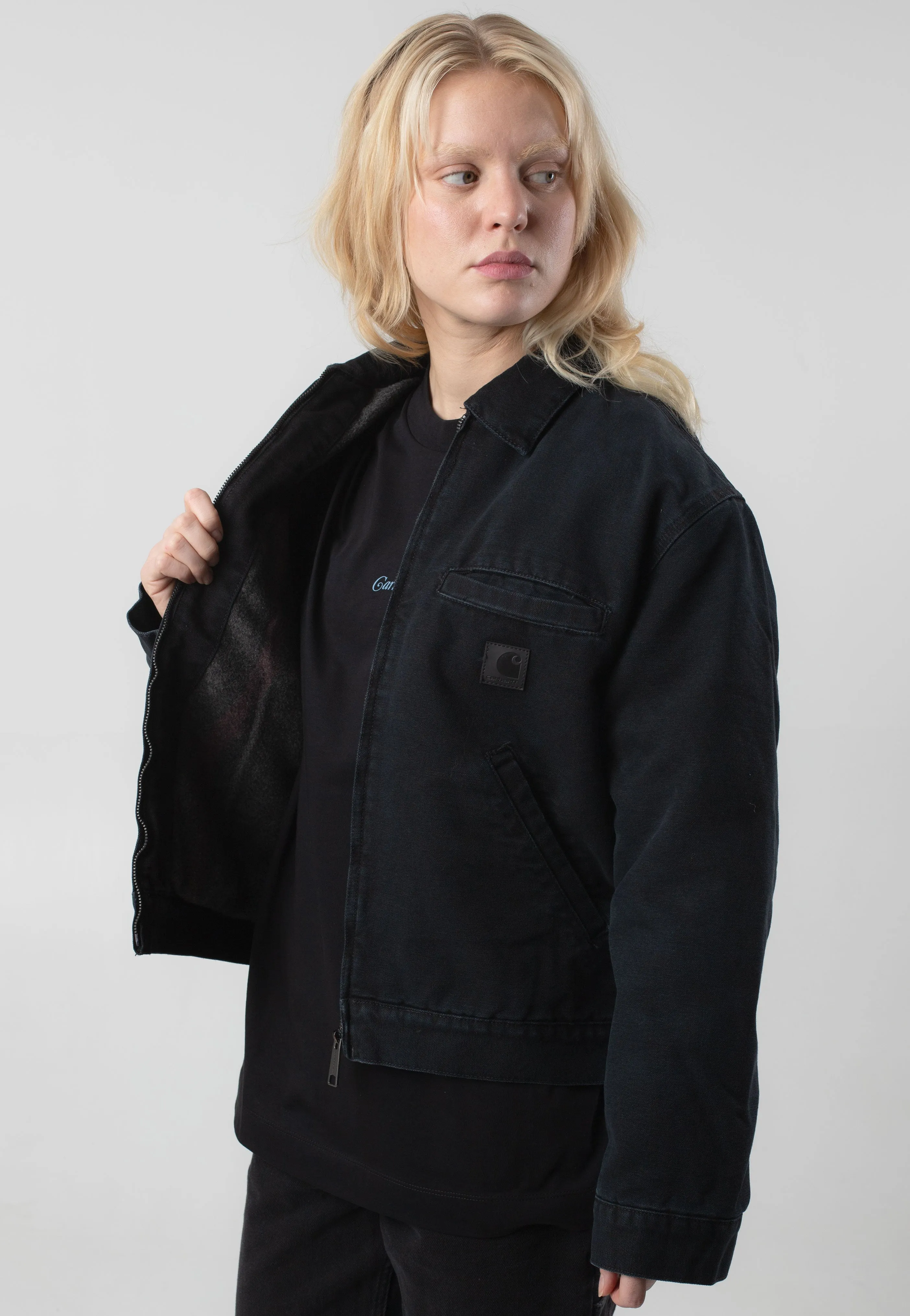 Carhartt WIP - W' Dayton Stone Canvas Black - Jacket Carhartt WIP