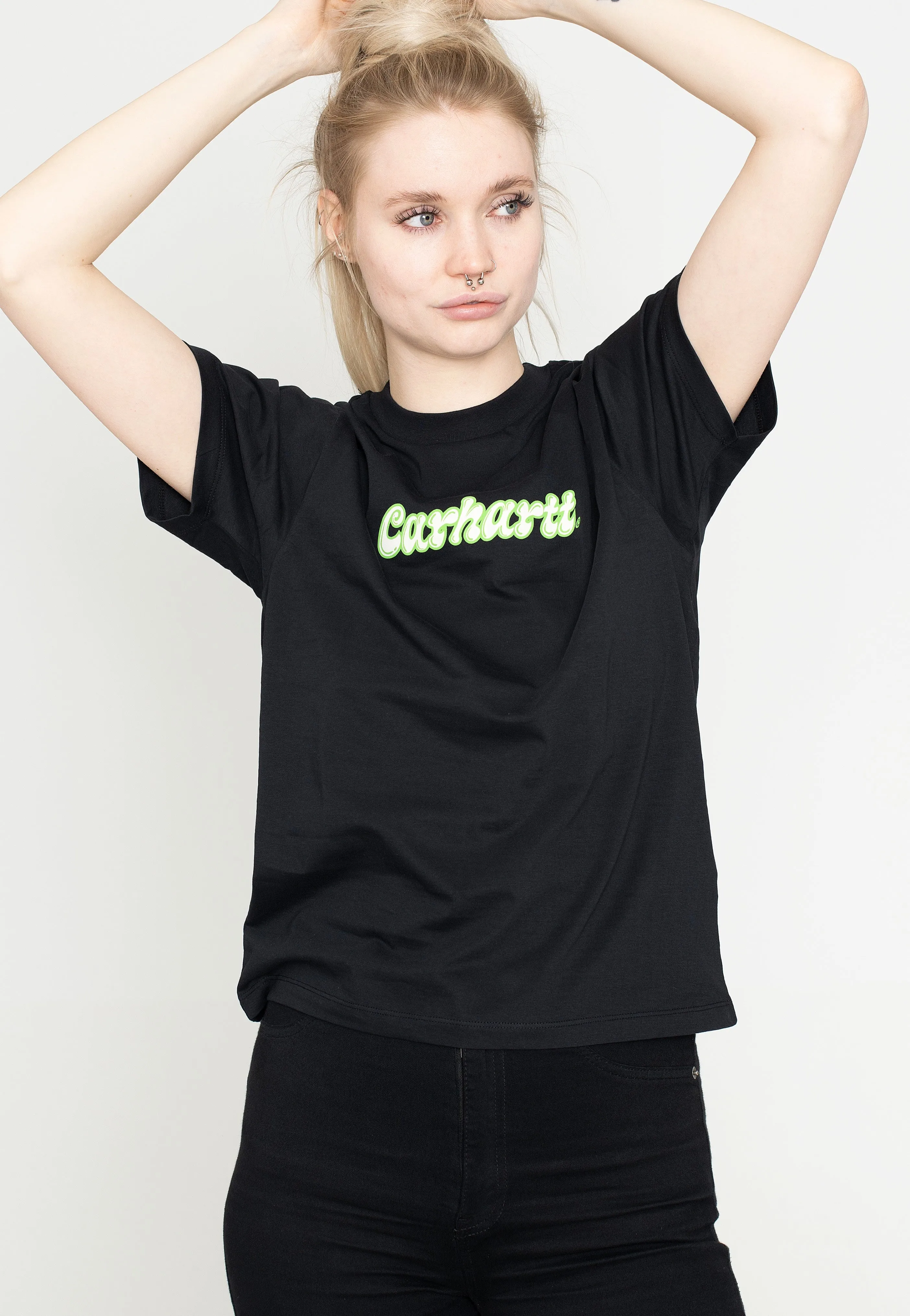Carhartt WIP - W' Liquid Script Black - T-Shirt Carhartt WIP