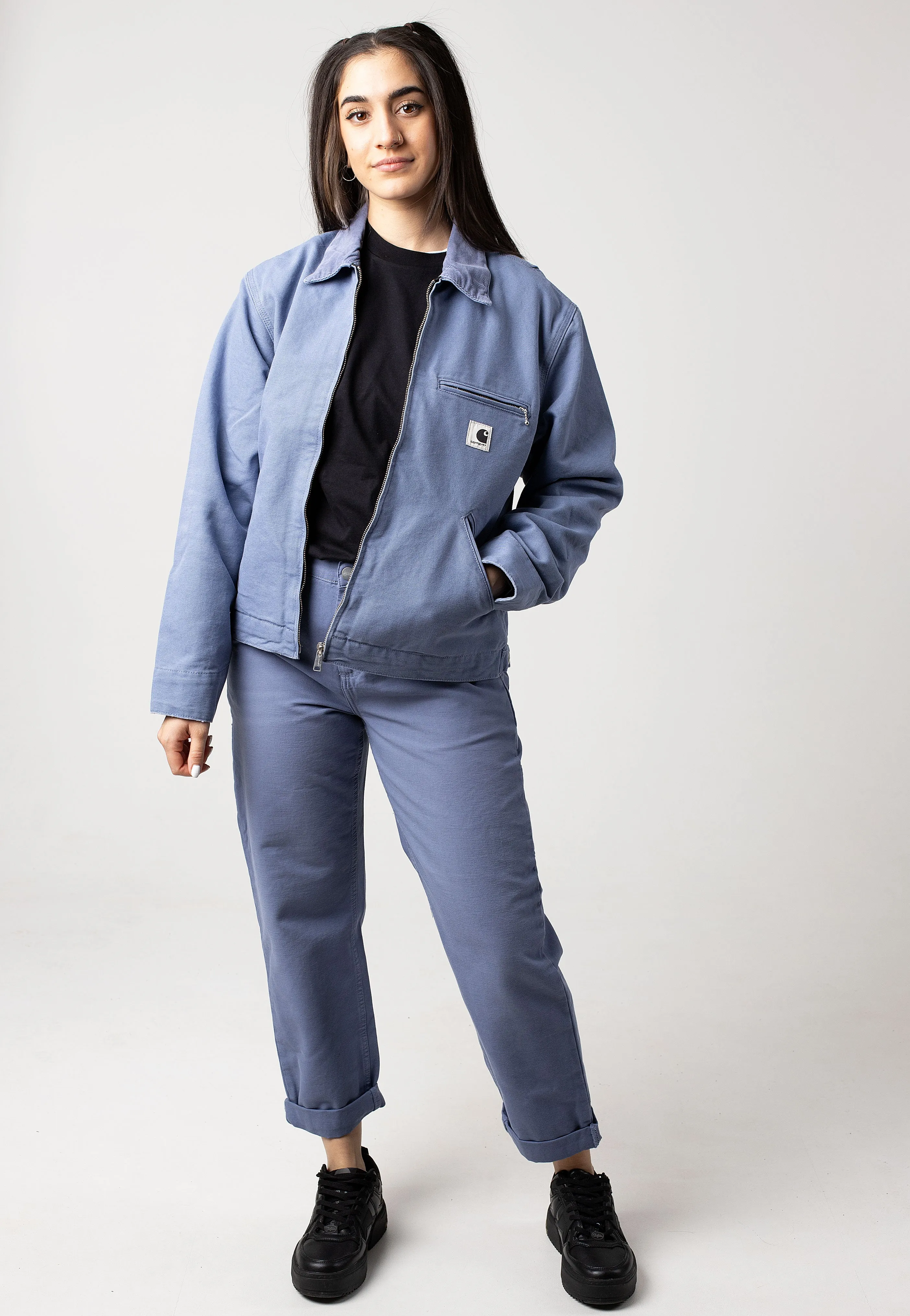 Carhartt WIP - W' OG Detroit Aged Canvas Bay Blue/Bay Blue - Jacket Carhartt WIP