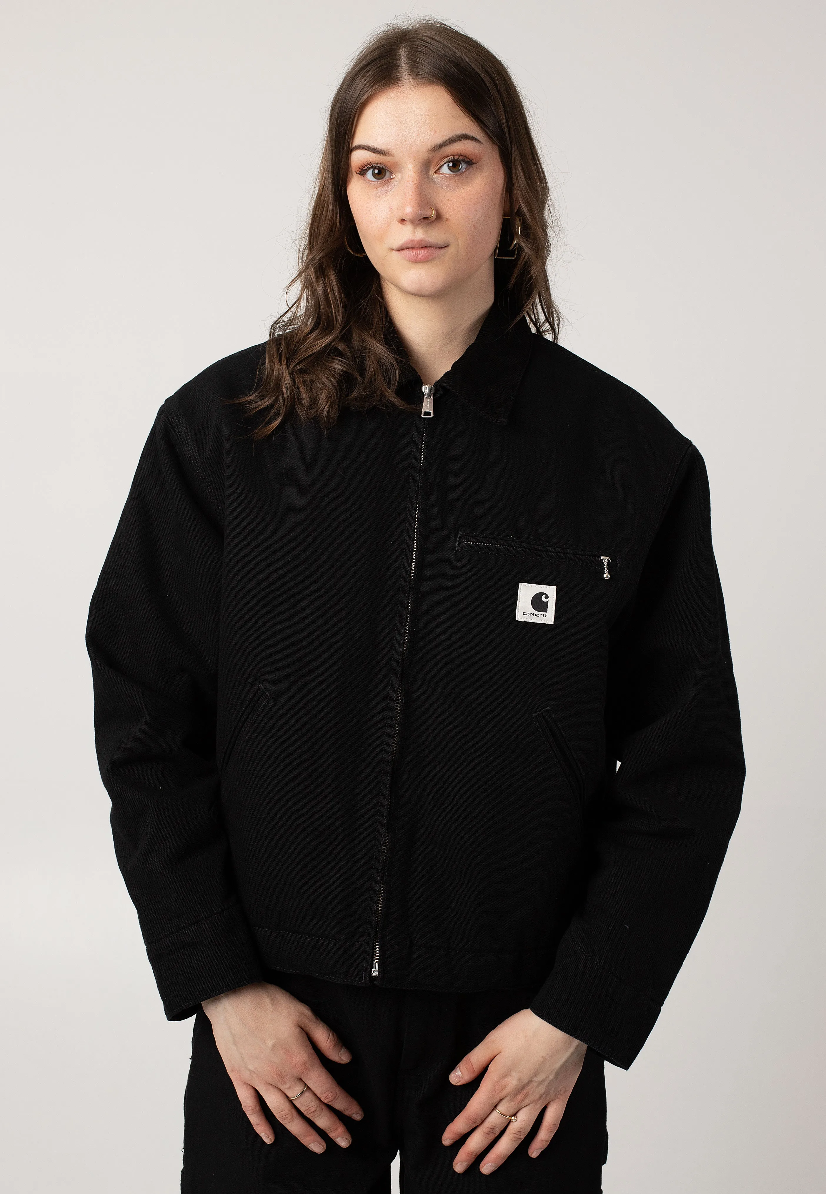 Carhartt WIP - W' Og Detroit Rinsed Black/Black - Jacket Carhartt WIP