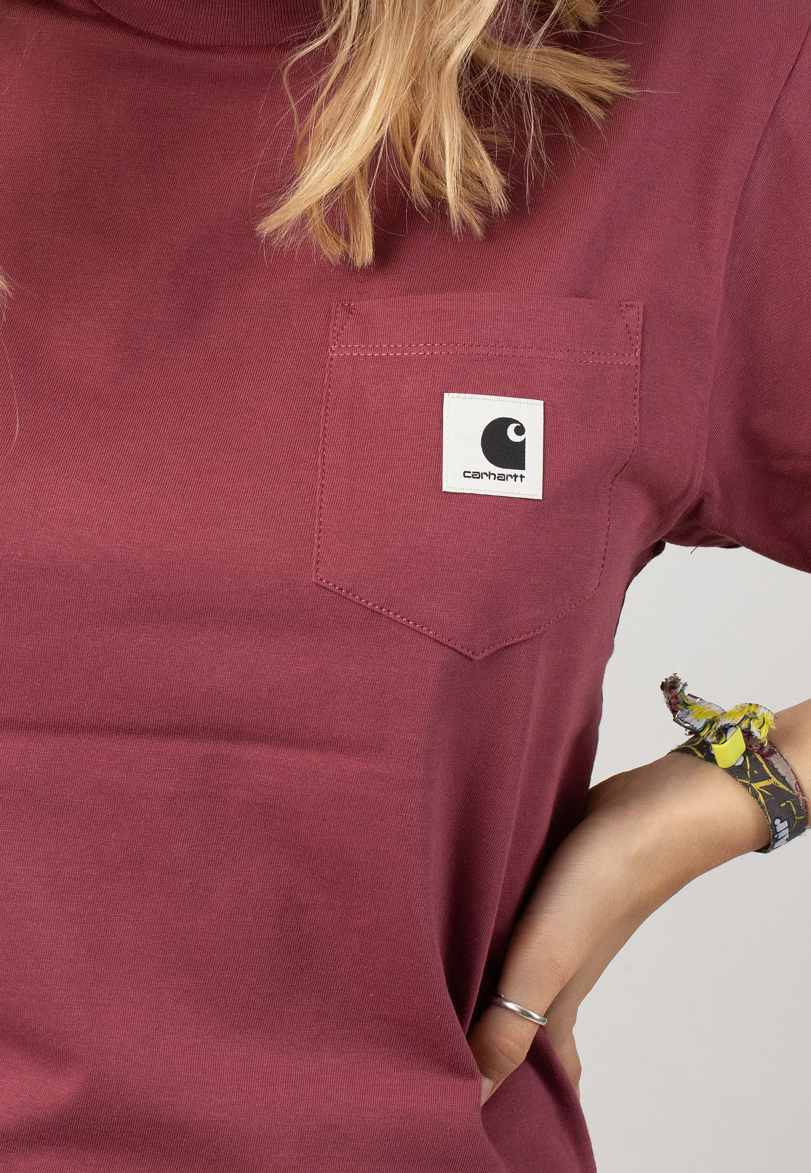 Carhartt WIP - W' Pocket Dusty Fuchsia - T-Shirt Carhartt WIP