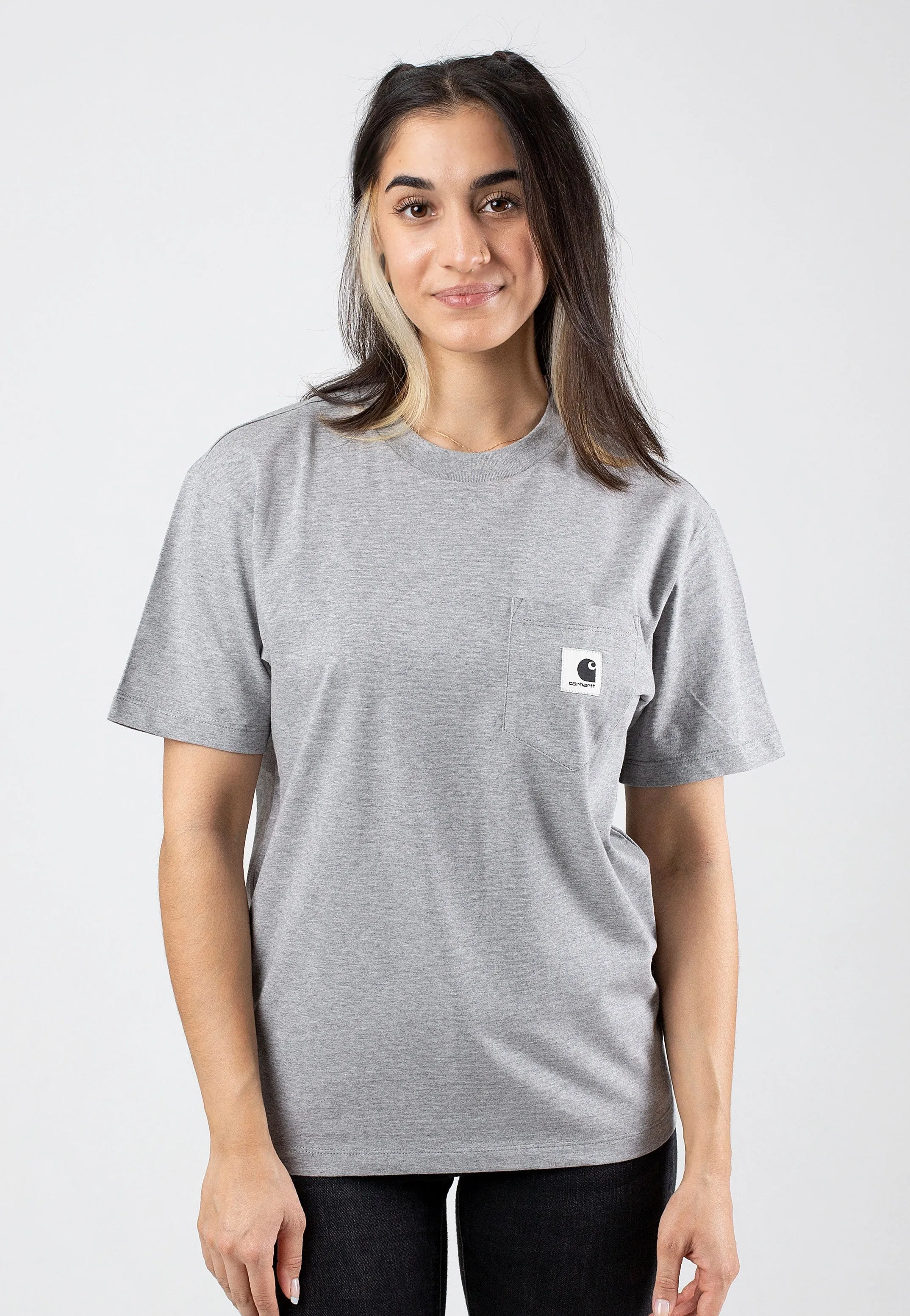 Carhartt WIP - W' Pocket Grey Heather - T-Shirt Carhartt WIP