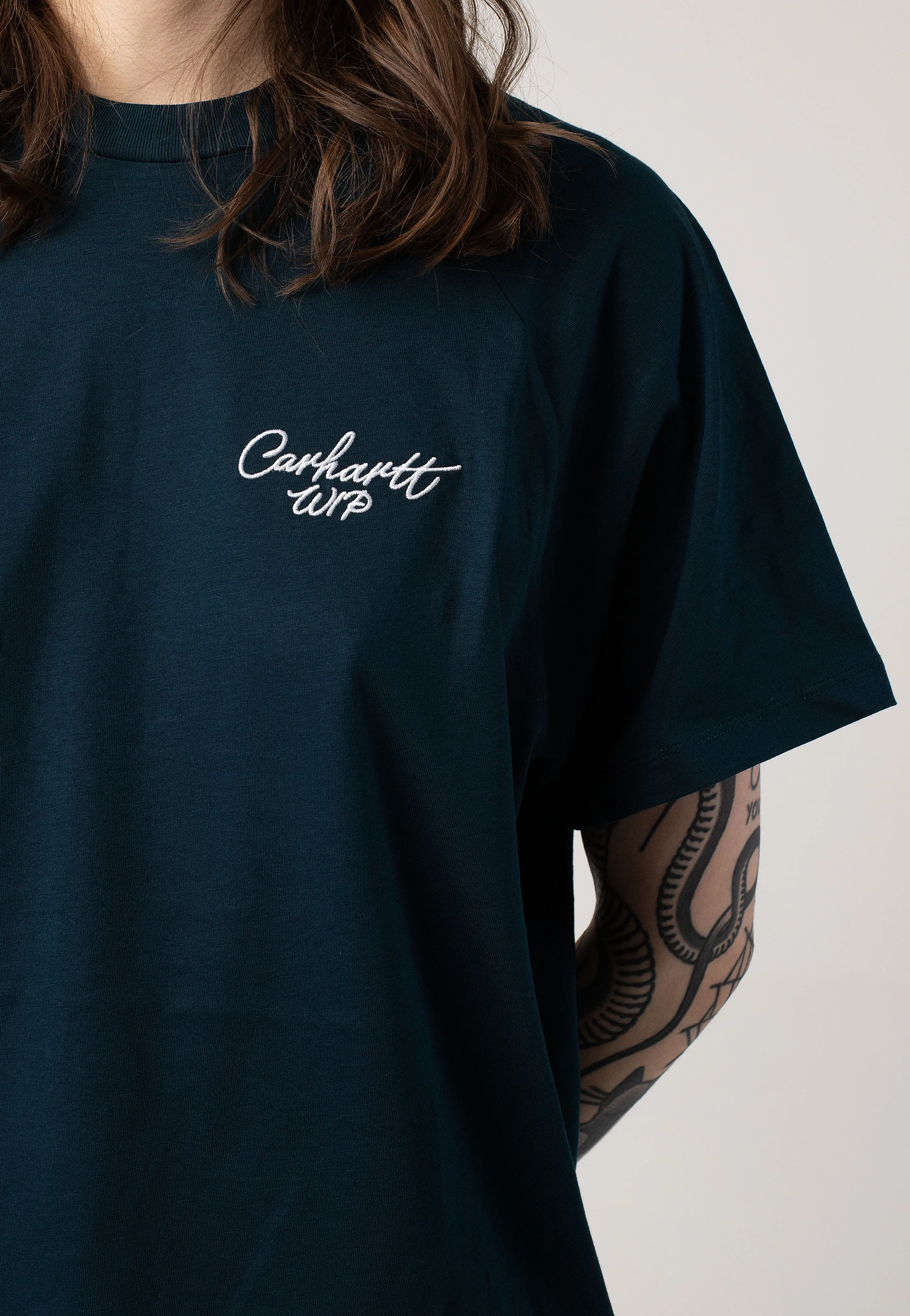 Carhartt WIP - W' Signature Duck Blue/White - T-Shirt Carhartt WIP