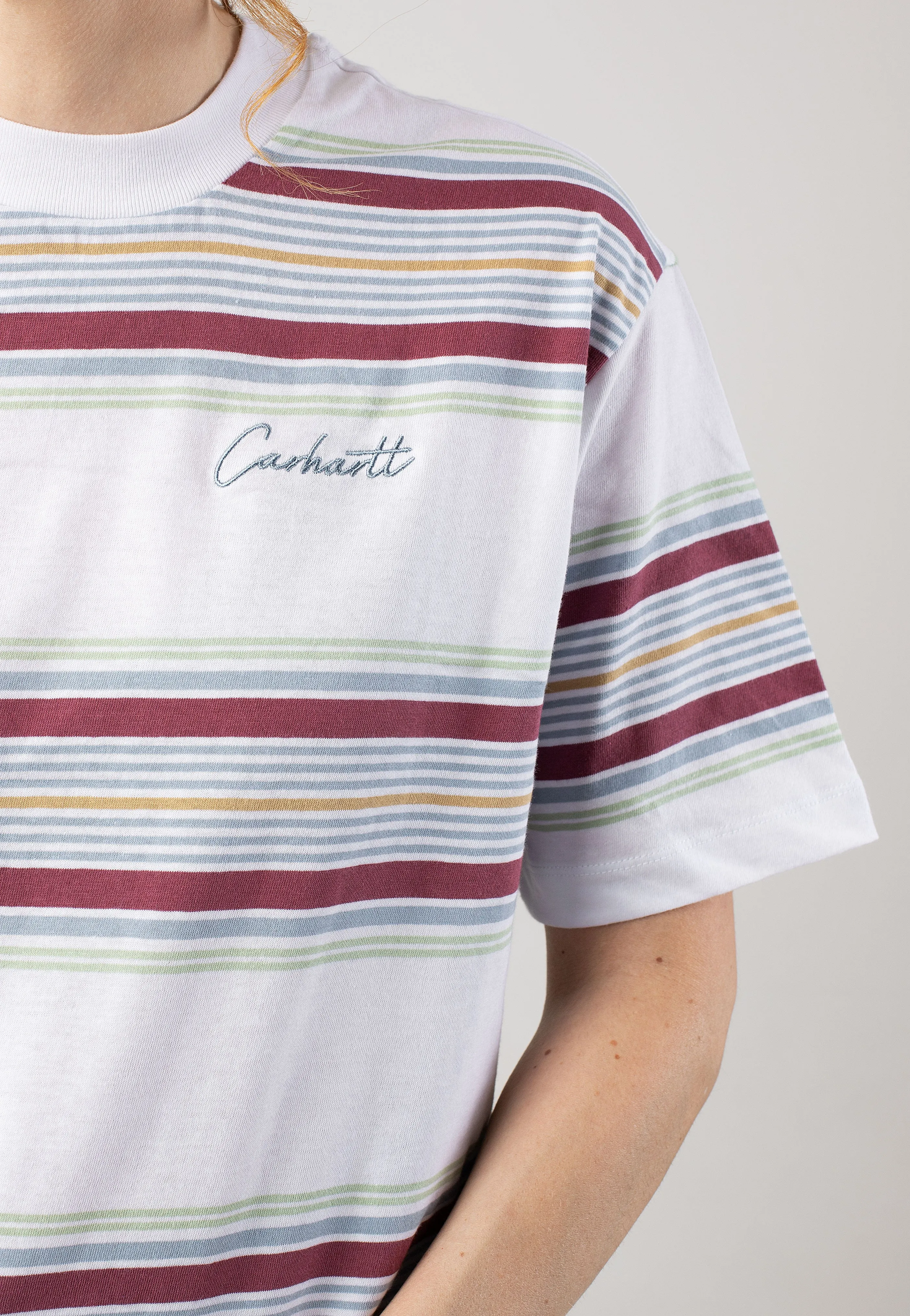 Carhartt WIP - W' Snyder Snyder Stripe/White - T-Shirt Carhartt WIP