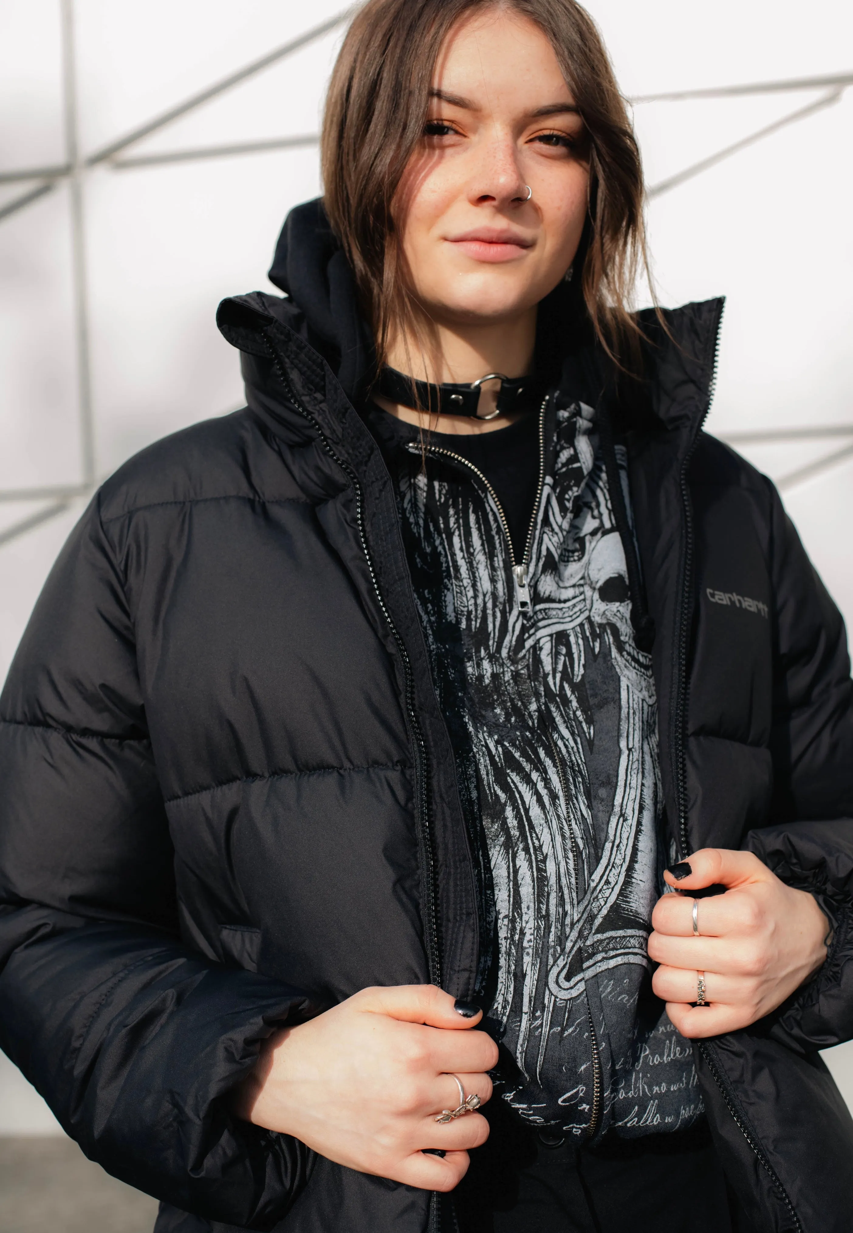 Carhartt WIP - W' Springfield Black/Misty Grey - Jacket Carhartt WIP