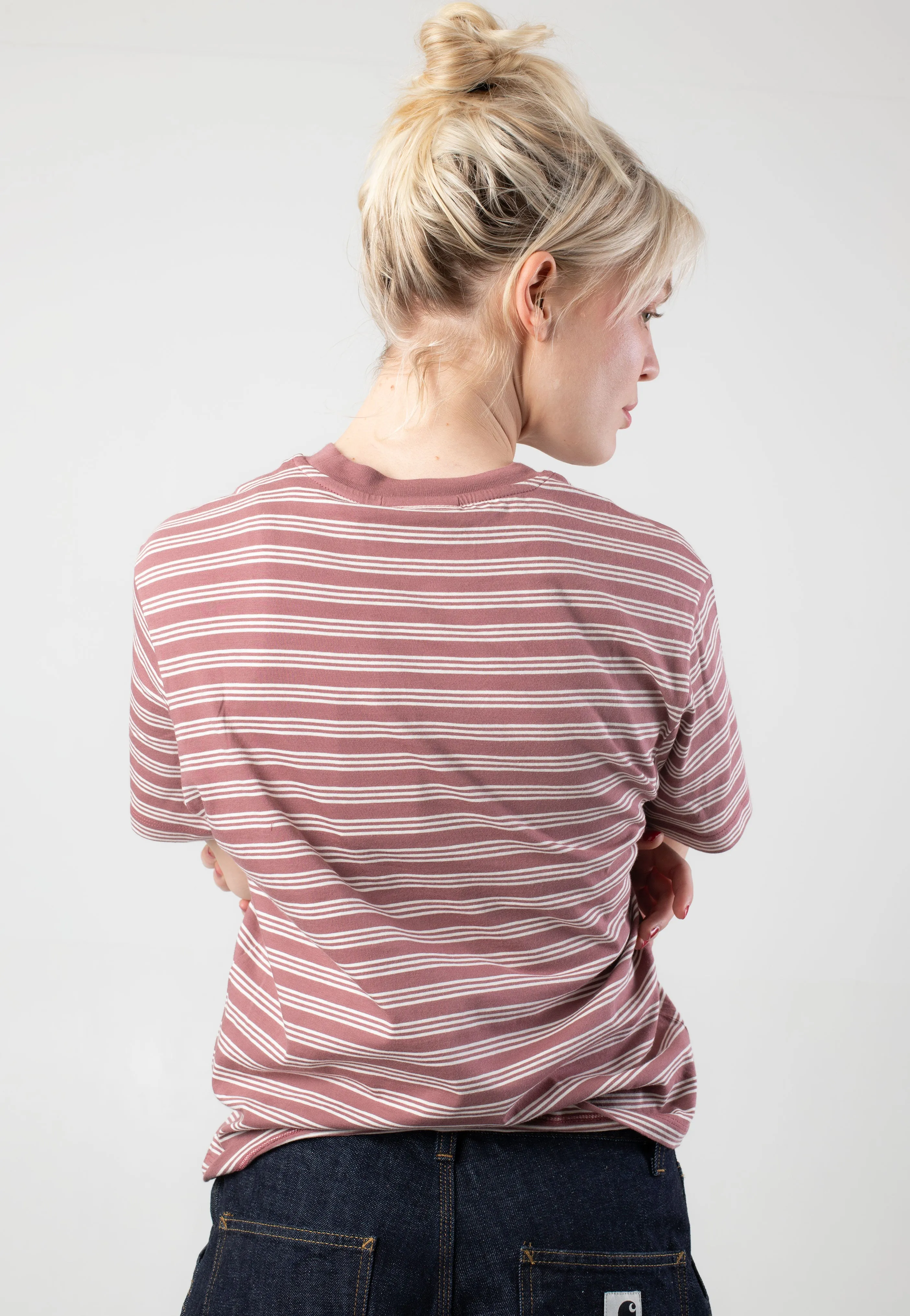 Carhartt WIP - W' Sydney Sydney Stripe/Dusky Pink - T-Shirt Carhartt WIP
