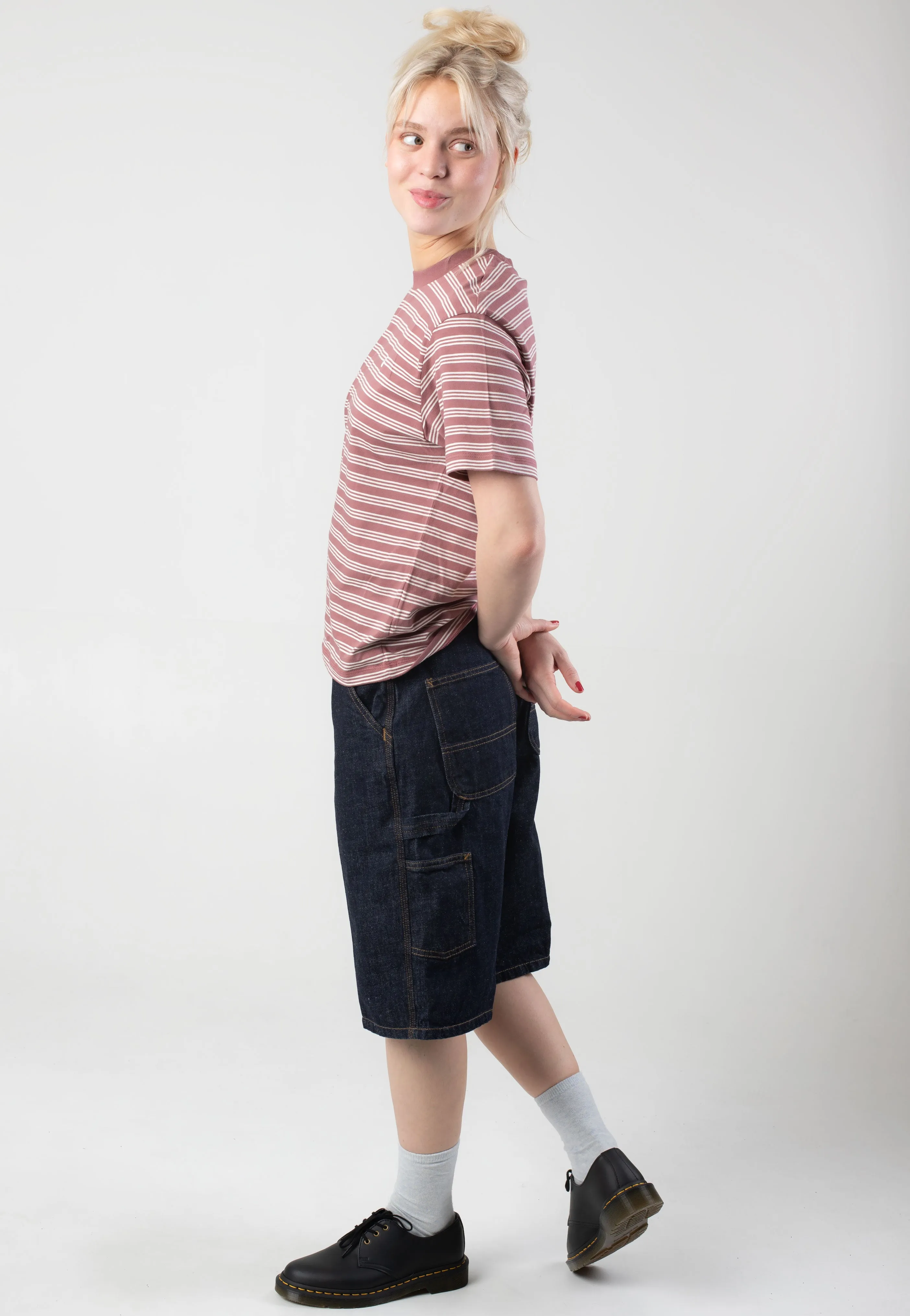 Carhartt WIP - W' Sydney Sydney Stripe/Dusky Pink - T-Shirt Carhartt WIP
