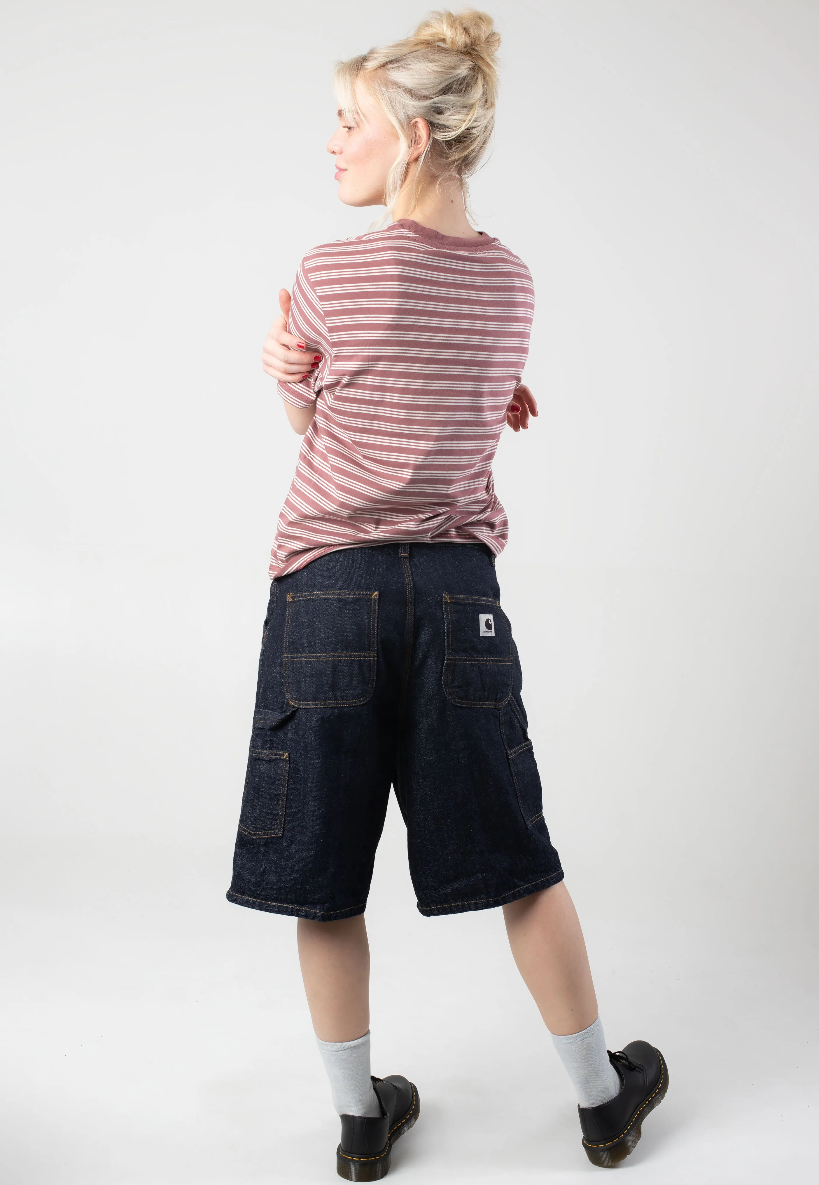 Carhartt WIP - W' Sydney Sydney Stripe/Dusky Pink - T-Shirt Carhartt WIP