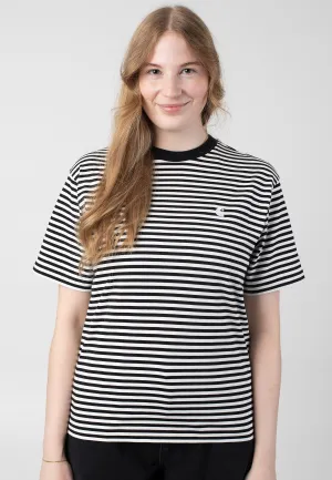 Carhartt WIP - W' Verner Stripe/Black/Wax - T-Shirt Carhartt WIP
