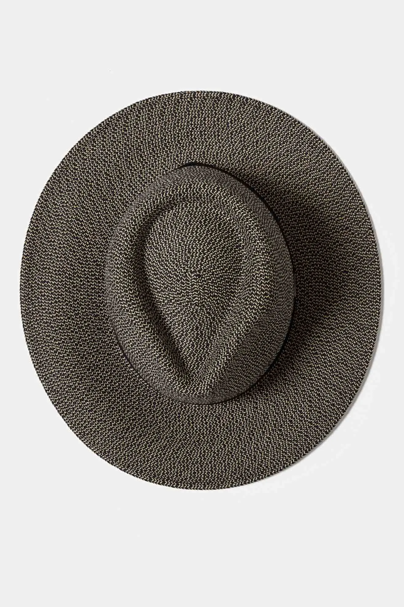 Carolina Straw Packable Travel Hat - Black/Natural Brixton